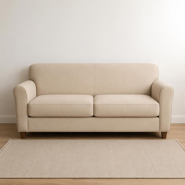 A plain beige sofa against a white wall, empty and uncluttered, storybook style
Chat attachment instruction: Generate exactly one in-world chat attachment, not a collage, split-screen, comic panel, flashback, or explanatory scene. If the prompt is a screenshot, phone screen, document, note, card, map, receipt, label, object photo, or photo someone took, frame that artifact directly. A name appearing in visible text or in 'photo taken by X' is not an instruction to draw that person. Do not show recurring story participants as visible people unless the prompt itself explicitly says they are visible. Keep unrequested people, faces, and bodies out of the image.