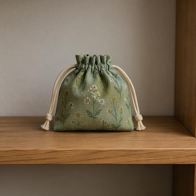 a small fabric drawstring pouch sitting alone on a plain wooden shelf
Chat attachment instruction: Generate exactly one in-world chat attachment, not a collage, split-screen, comic panel, flashback, or explanatory scene. If the prompt is a screenshot, phone screen, document, note, card, map, receipt, label, object photo, or photo someone took, frame that artifact directly. A name appearing in visible text or in 'photo taken by X' is not an instruction to draw that person. Do not show recurring story participants as visible people unless the prompt itself explicitly says they are visible. Keep unrequested people, faces, and bodies out of the image.