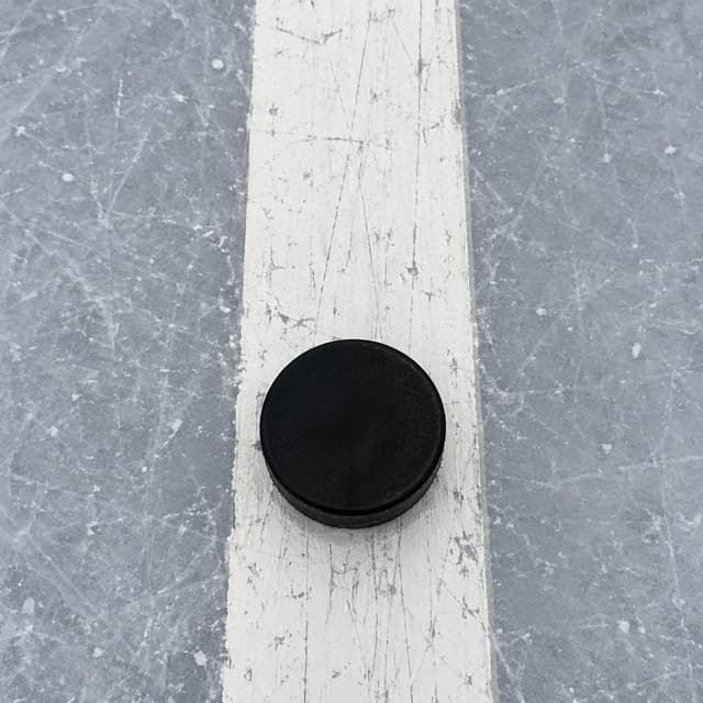 a black hockey puck resting on a white floor line, seen from above
Chat attachment instruction: Generate exactly one in-world chat attachment, not a collage, split-screen, comic panel, flashback, or explanatory scene. If the prompt is a screenshot, phone screen, document, note, card, map, receipt, label, object photo, or photo someone took, frame that artifact directly. A name appearing in visible text or in 'photo taken by X' is not an instruction to draw that person. Do not show recurring story participants as visible people unless the prompt itself explicitly says they are visible. Keep unrequested people, faces, and bodies out of the image.