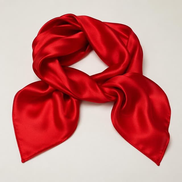 a red silk scarf on a plain surface
Chat attachment instruction: Generate exactly one in-world chat attachment, not a collage, split-screen, comic panel, flashback, or explanatory scene. If the prompt is a screenshot, phone screen, document, note, card, map, receipt, label, object photo, or photo someone took, frame that artifact directly. A name appearing in visible text or in 'photo taken by X' is not an instruction to draw that person. Do not show recurring story participants as visible people unless the prompt itself explicitly says they are visible. Keep unrequested people, faces, and bodies out of the image.
