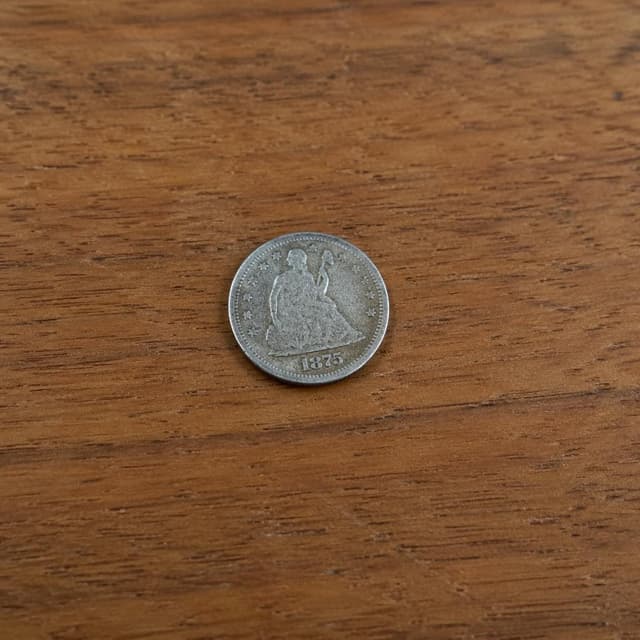 a small old silver coin on a plain wooden surface
Chat attachment instruction: Generate exactly one in-world chat attachment, not a collage, split-screen, comic panel, flashback, or explanatory scene. If the prompt is a screenshot, phone screen, document, note, card, map, receipt, label, object photo, or photo someone took, frame that artifact directly. A name appearing in visible text or in 'photo taken by X' is not an instruction to draw that person. Do not show recurring story participants as visible people unless the prompt itself explicitly says they are visible. Keep unrequested people, faces, and bodies out of the image.