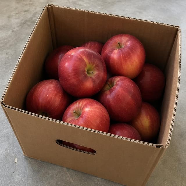 a small pile of red apples in a cardboard box
Chat attachment instruction: Generate exactly one in-world chat attachment, not a collage, split-screen, comic panel, flashback, or explanatory scene. If the prompt is a screenshot, phone screen, document, note, card, map, receipt, label, object photo, or photo someone took, frame that artifact directly. A name appearing in visible text or in 'photo taken by X' is not an instruction to draw that person. Do not show recurring story participants as visible people unless the prompt itself explicitly says they are visible. Keep unrequested people, faces, and bodies out of the image.