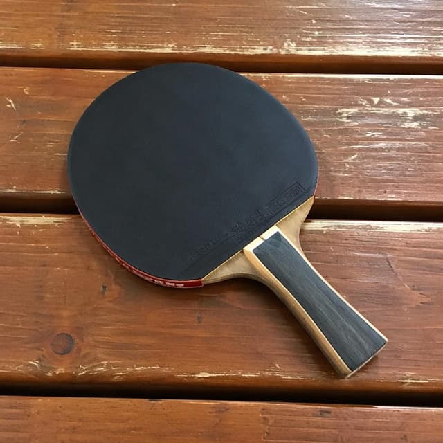 a single table tennis paddle with black rubber on a plain wooden bench
Chat attachment instruction: Generate exactly one in-world chat attachment, not a collage, split-screen, comic panel, flashback, or explanatory scene. If the prompt is a screenshot, phone screen, document, note, card, map, receipt, label, object photo, or photo someone took, frame that artifact directly. A name appearing in visible text or in 'photo taken by X' is not an instruction to draw that person. Do not show recurring story participants as visible people unless the prompt itself explicitly says they are visible. Keep unrequested people, faces, and bodies out of the image.