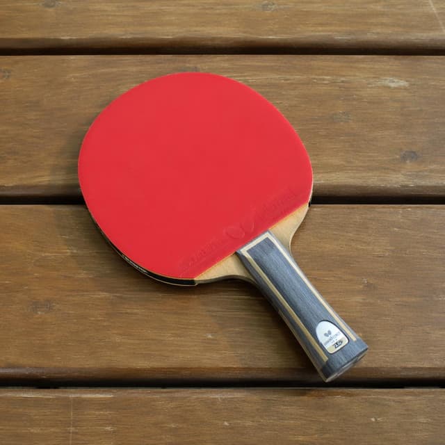 a single table tennis paddle with red rubber on a plain wooden bench
Chat attachment instruction: Generate exactly one in-world chat attachment, not a collage, split-screen, comic panel, flashback, or explanatory scene. If the prompt is a screenshot, phone screen, document, note, card, map, receipt, label, object photo, or photo someone took, frame that artifact directly. A name appearing in visible text or in 'photo taken by X' is not an instruction to draw that person. Do not show recurring story participants as visible people unless the prompt itself explicitly says they are visible. Keep unrequested people, faces, and bodies out of the image.
