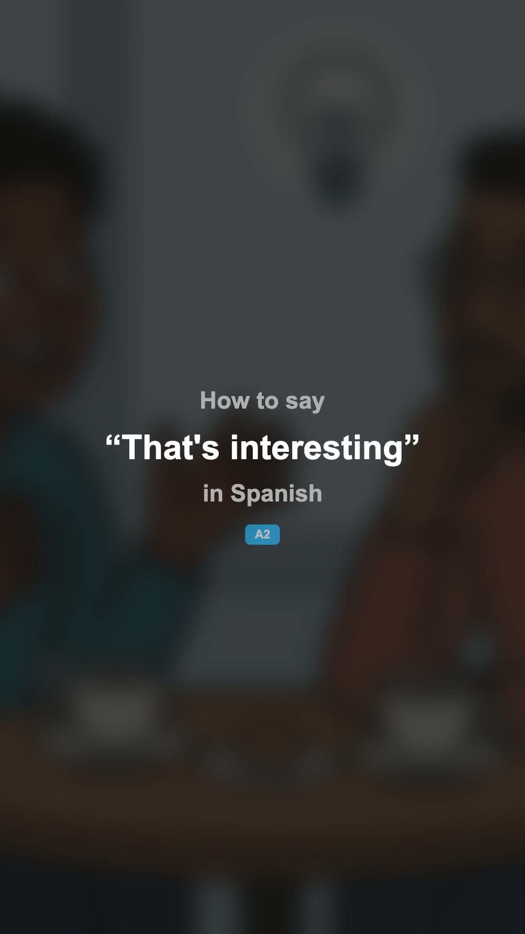 That's interesting - Spanish pronunciation video