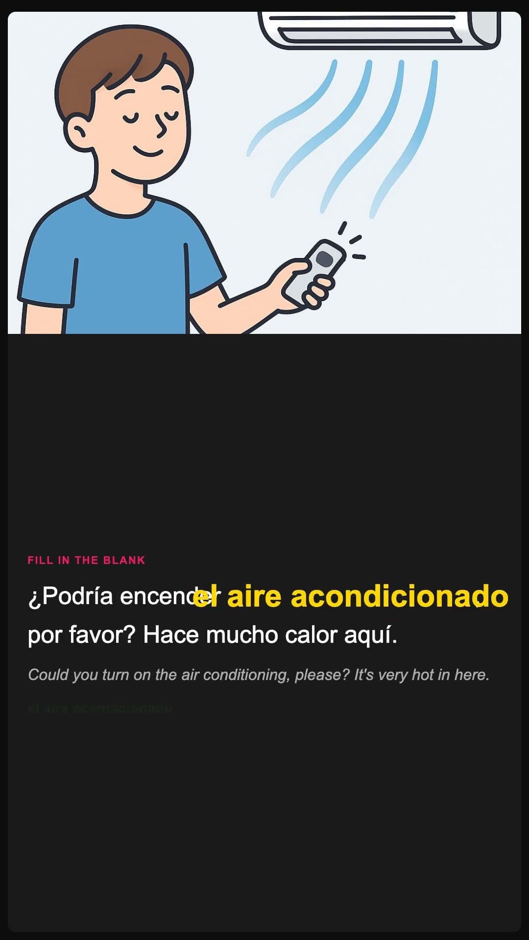 Air conditioning - Spanish pronunciation video