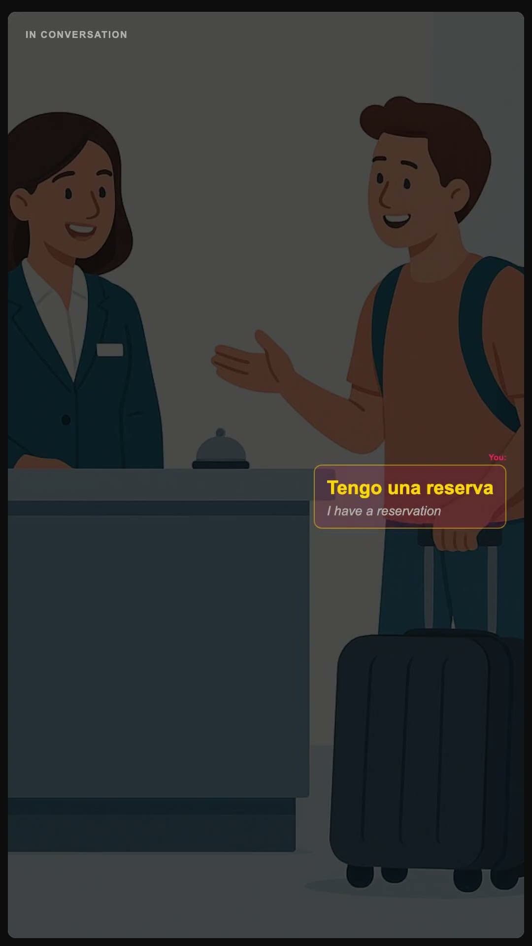 J'ai une réservation - Spanish pronunciation video