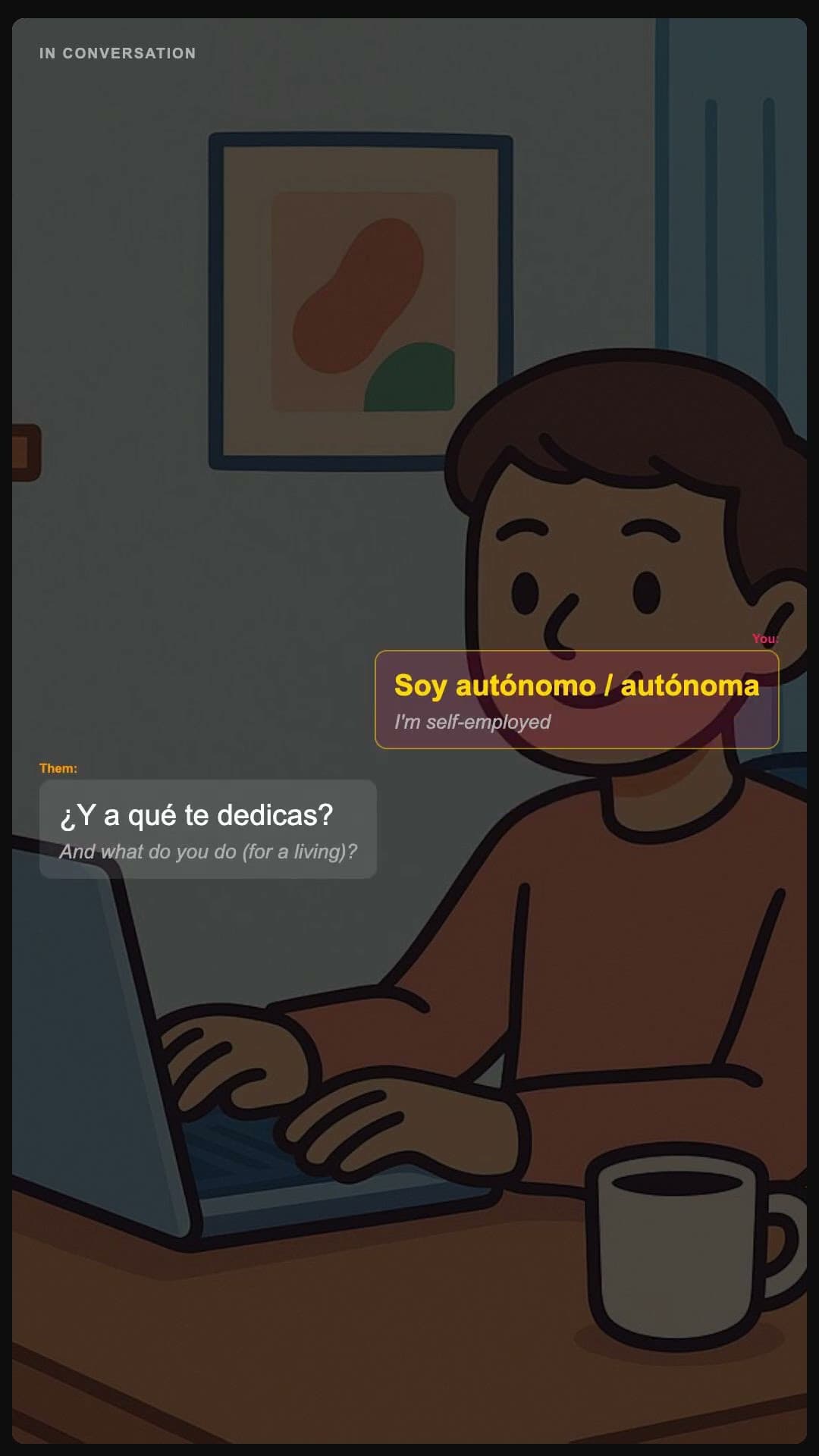 I'm self-employed - Spanish pronunciation video