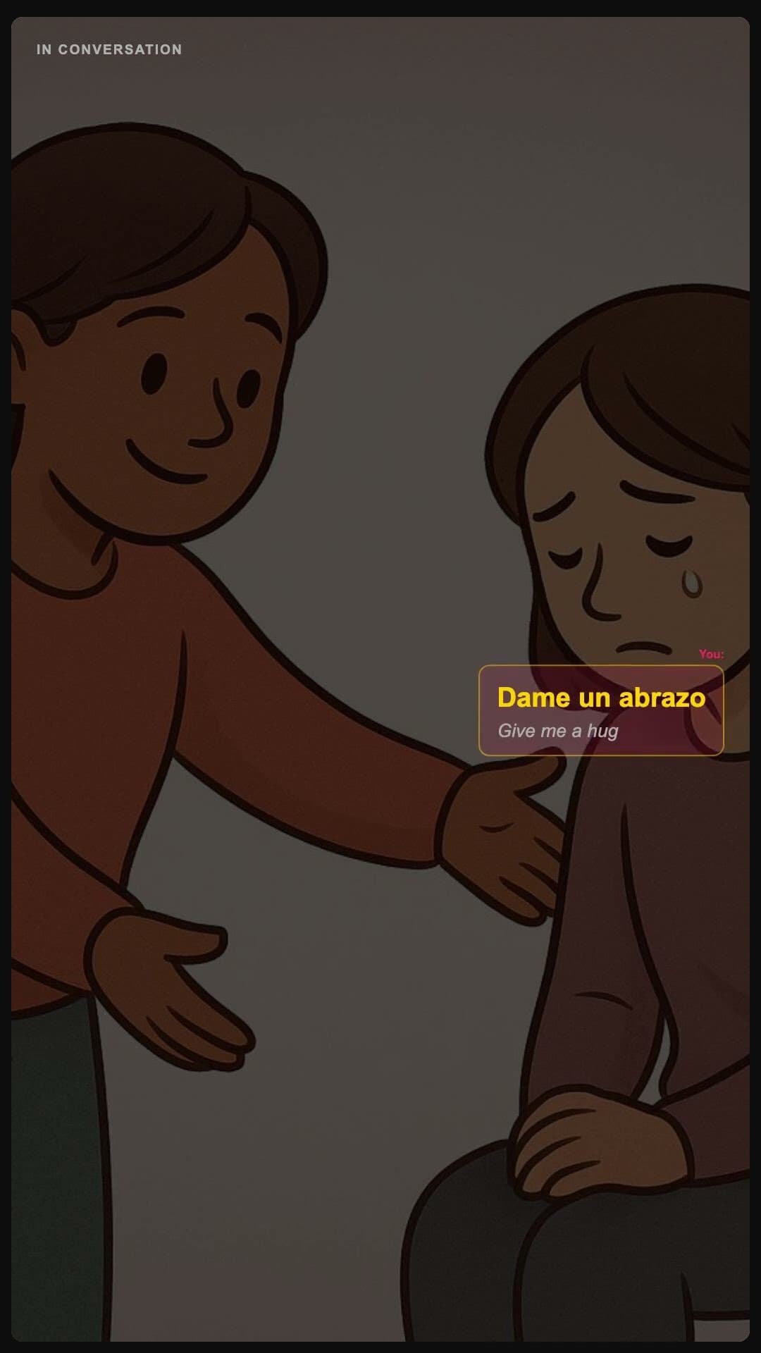 Give me a hug - Spanish pronunciation video