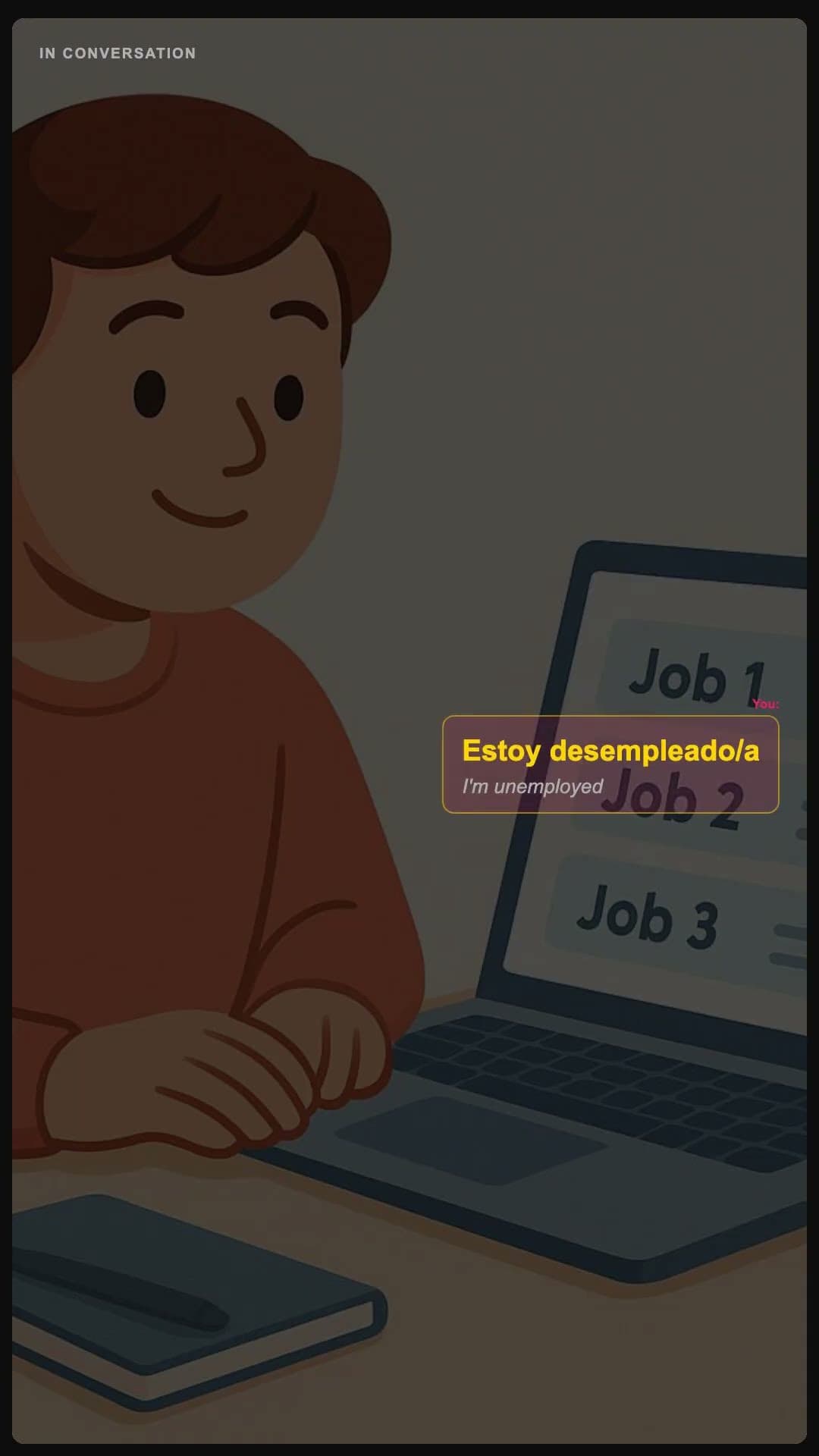 I'm unemployed - Spanish pronunciation video