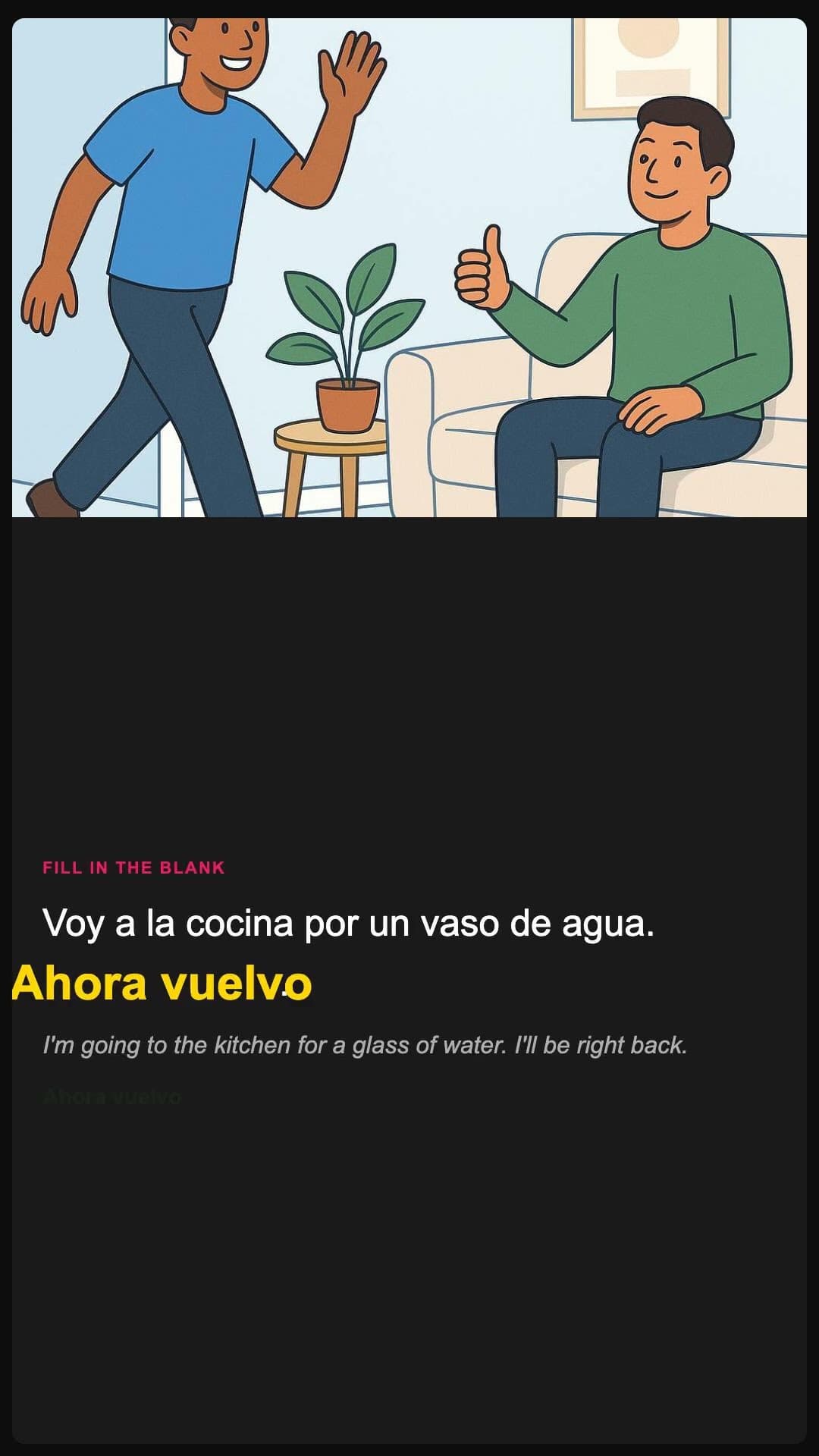 I'll be right back - Spanish pronunciation video