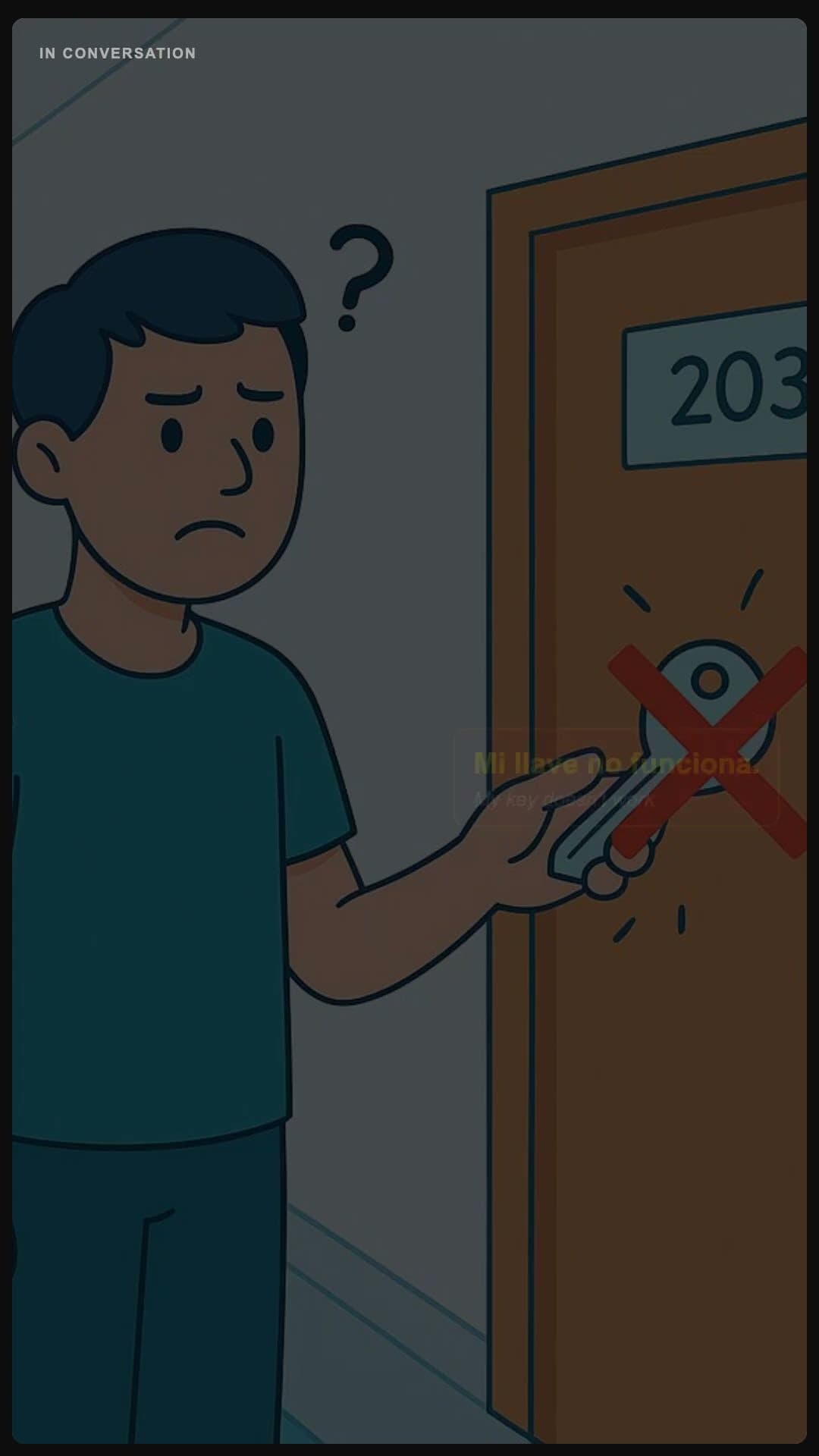 My key doesn't work - Spanish pronunciation video