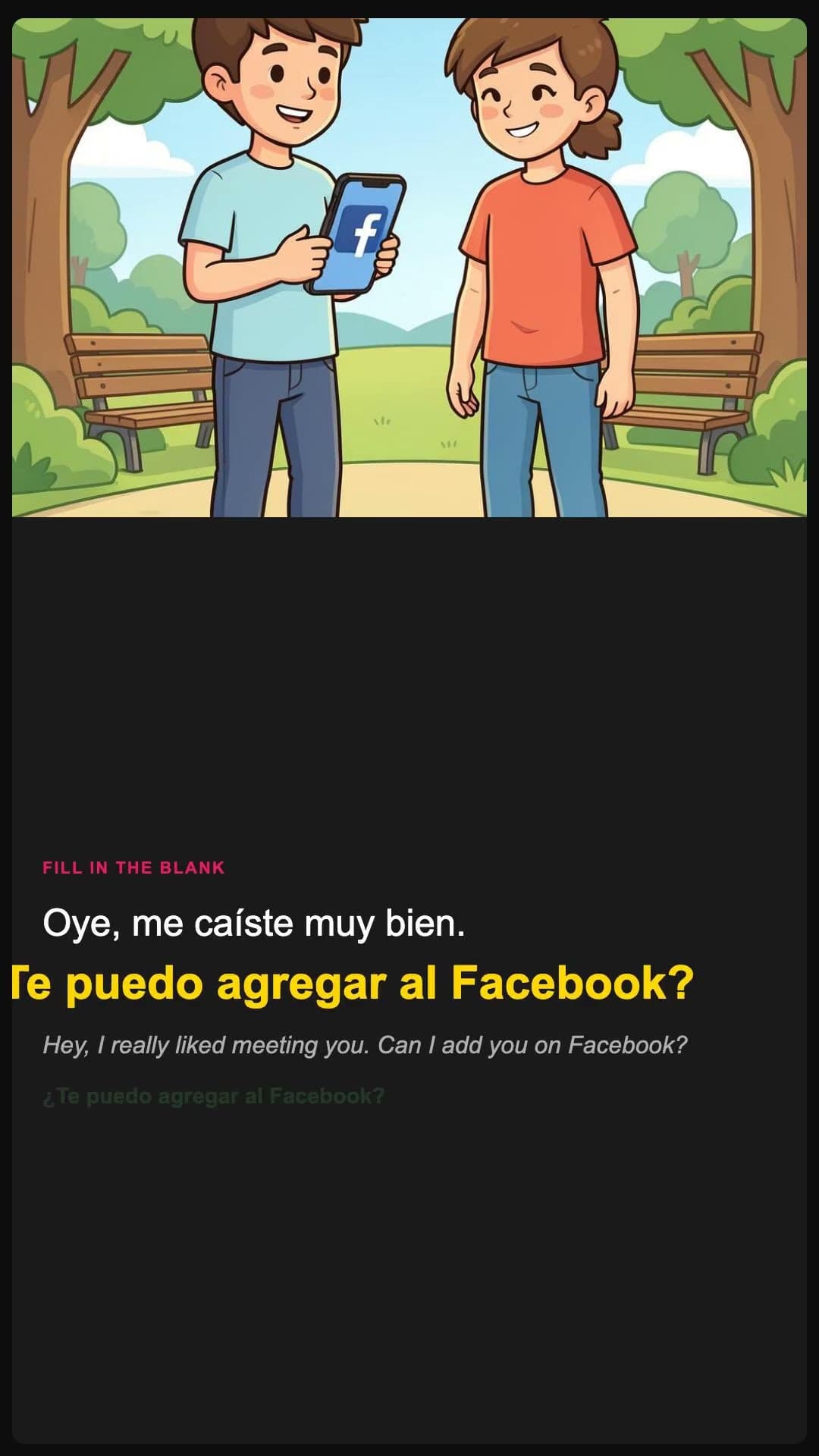 Posso te adicionar no Facebook? - Spanish pronunciation video