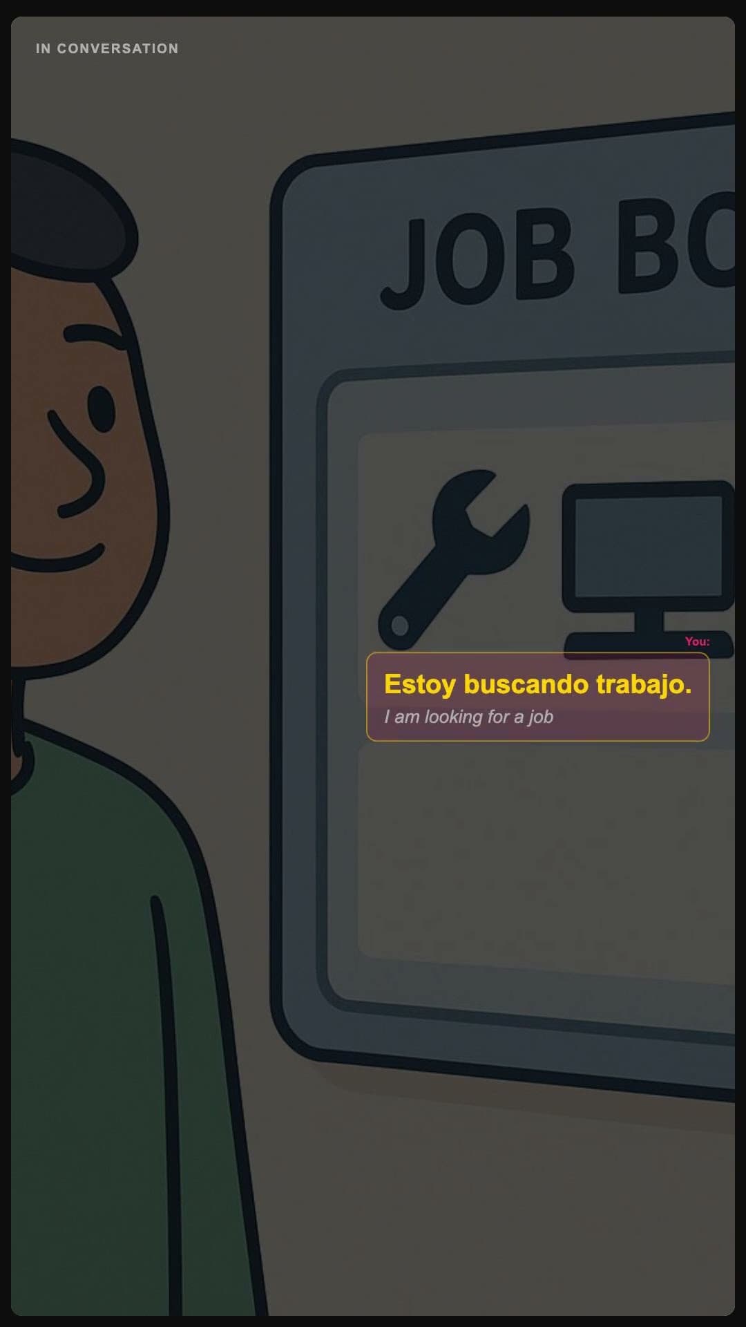 I am looking for a job - Spanish pronunciation video