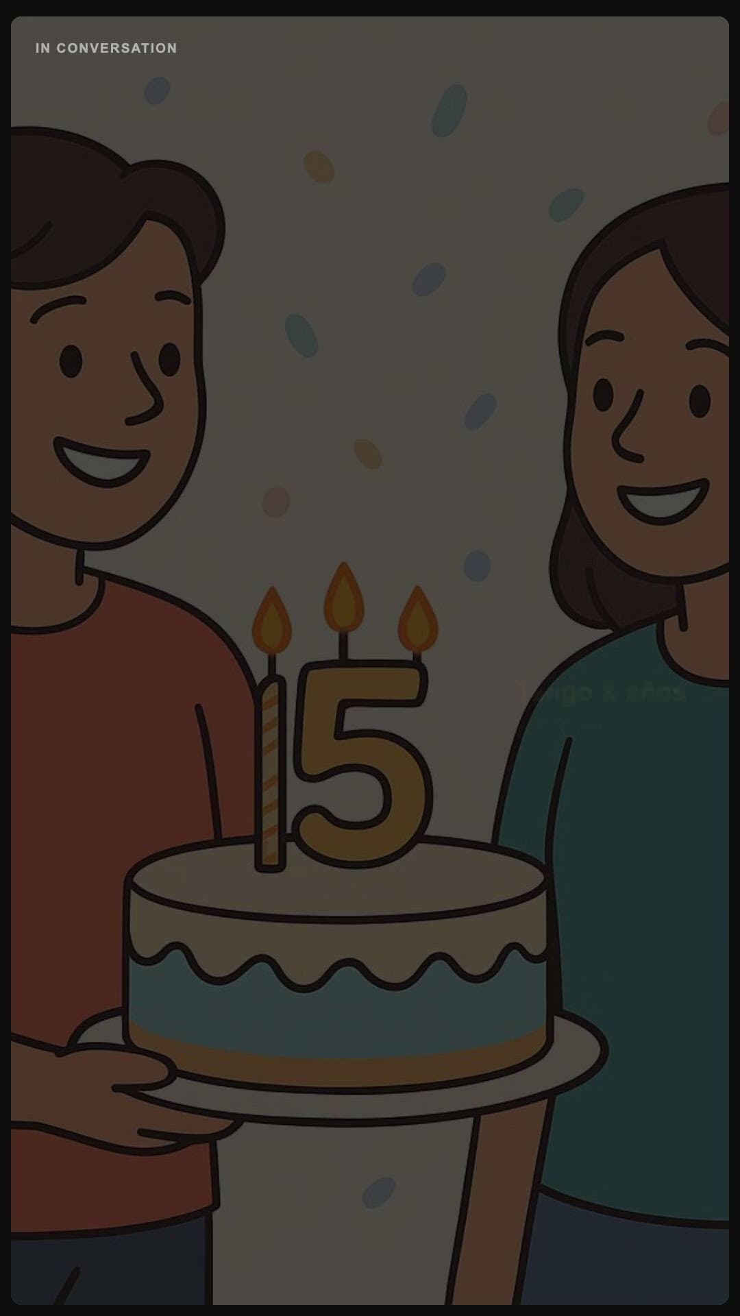 I am X years old - Spanish pronunciation video