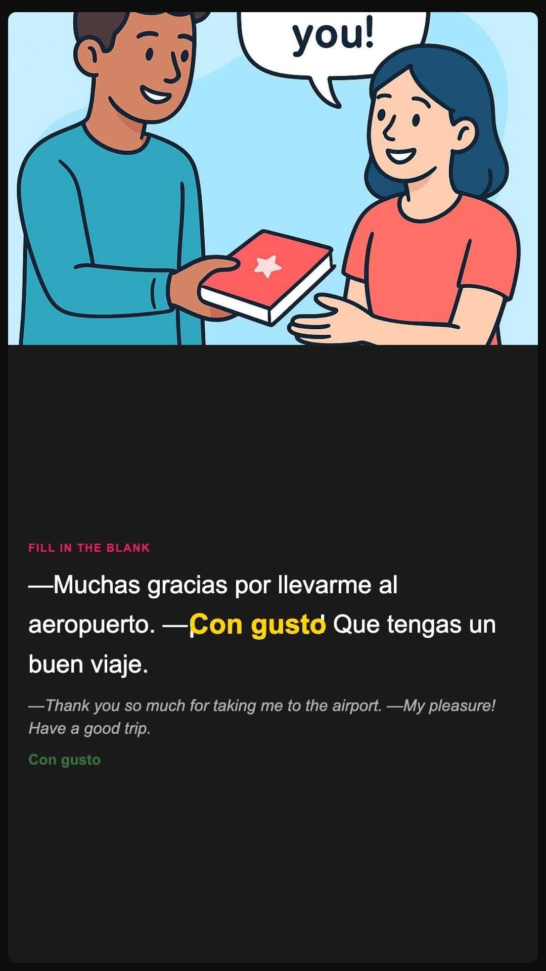 My pleasure - Spanish pronunciation video