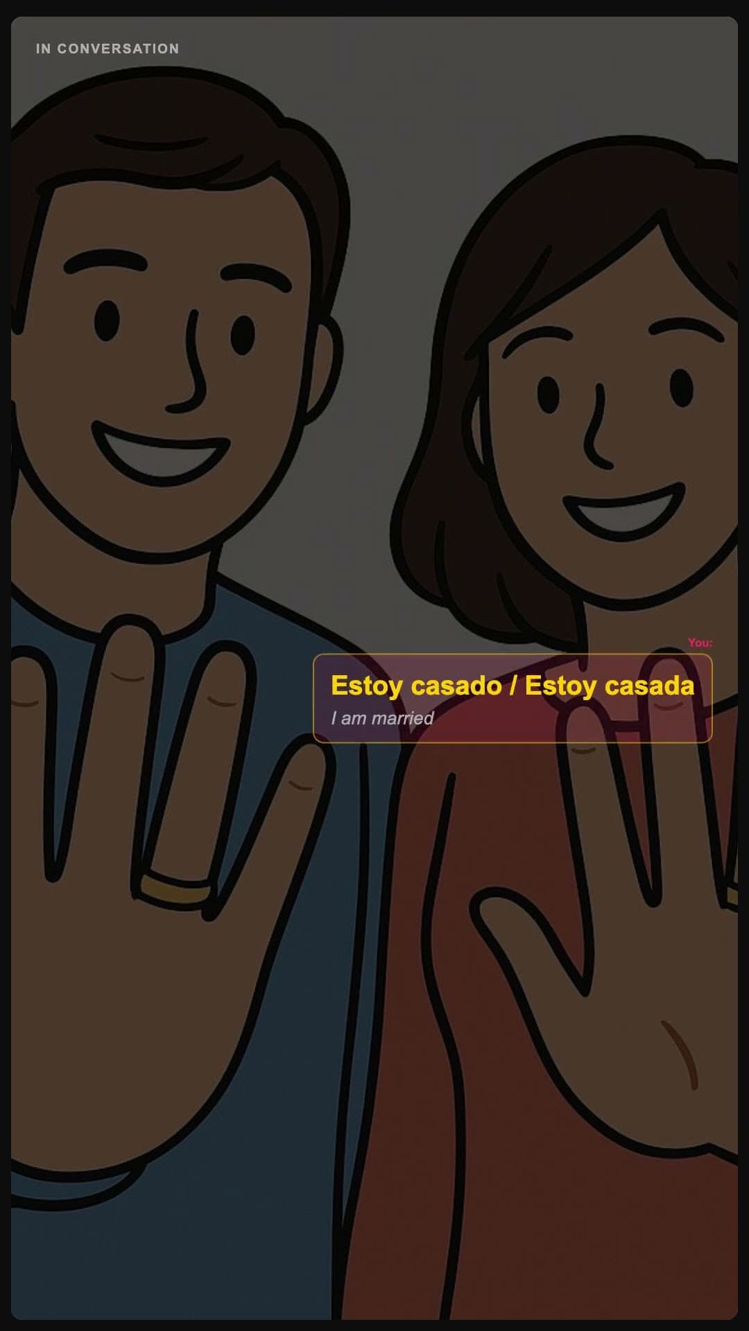 I am married - Spanish pronunciation video