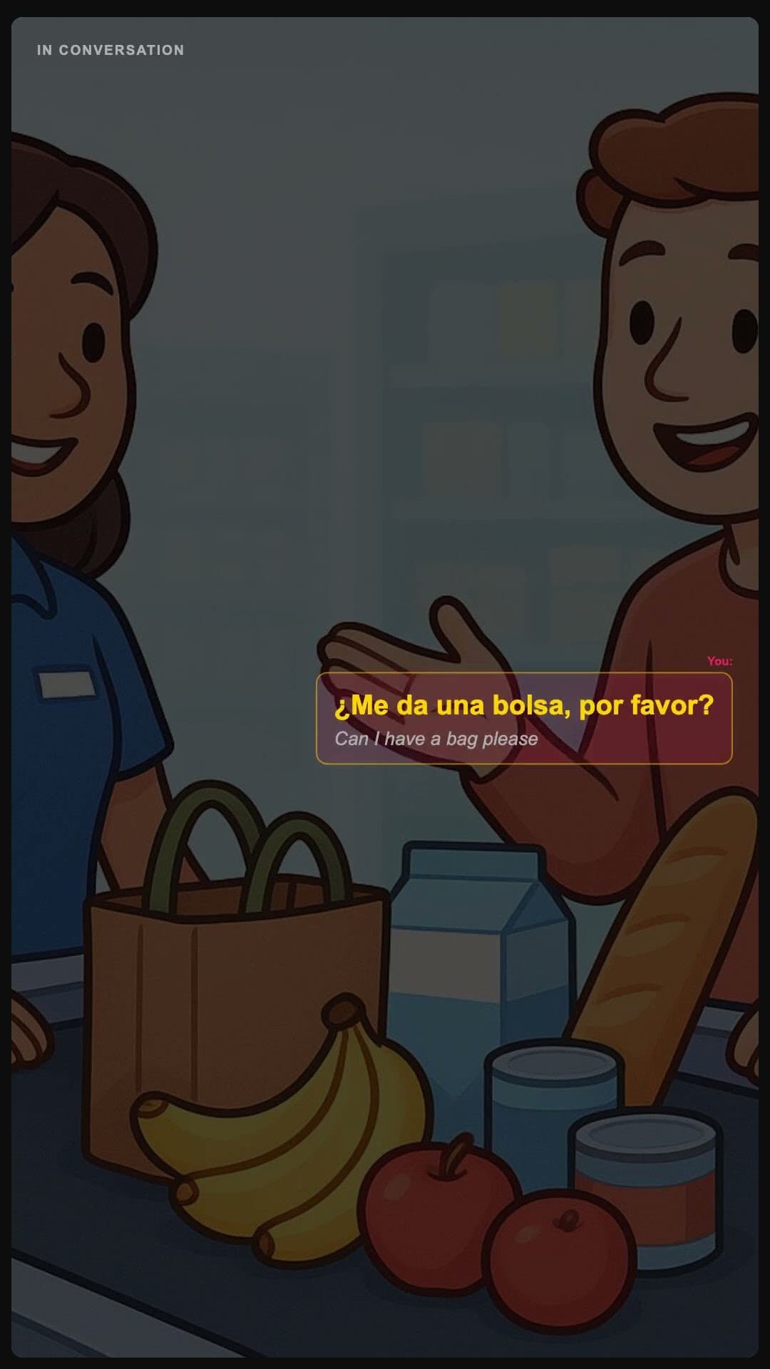 Mag ik een tasje alstublieft - Spanish pronunciation video