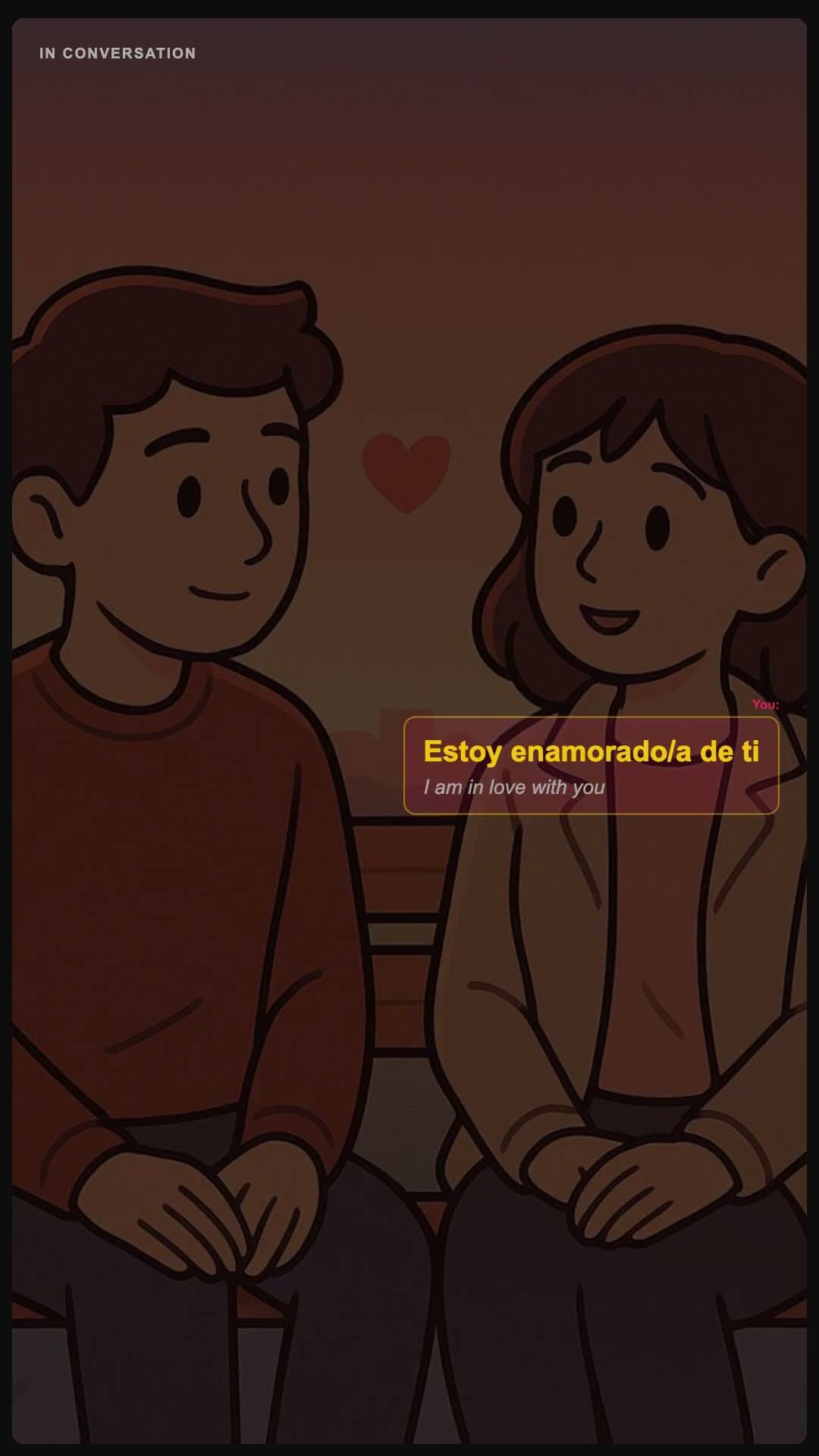 I am in love with you - Spanish pronunciation video