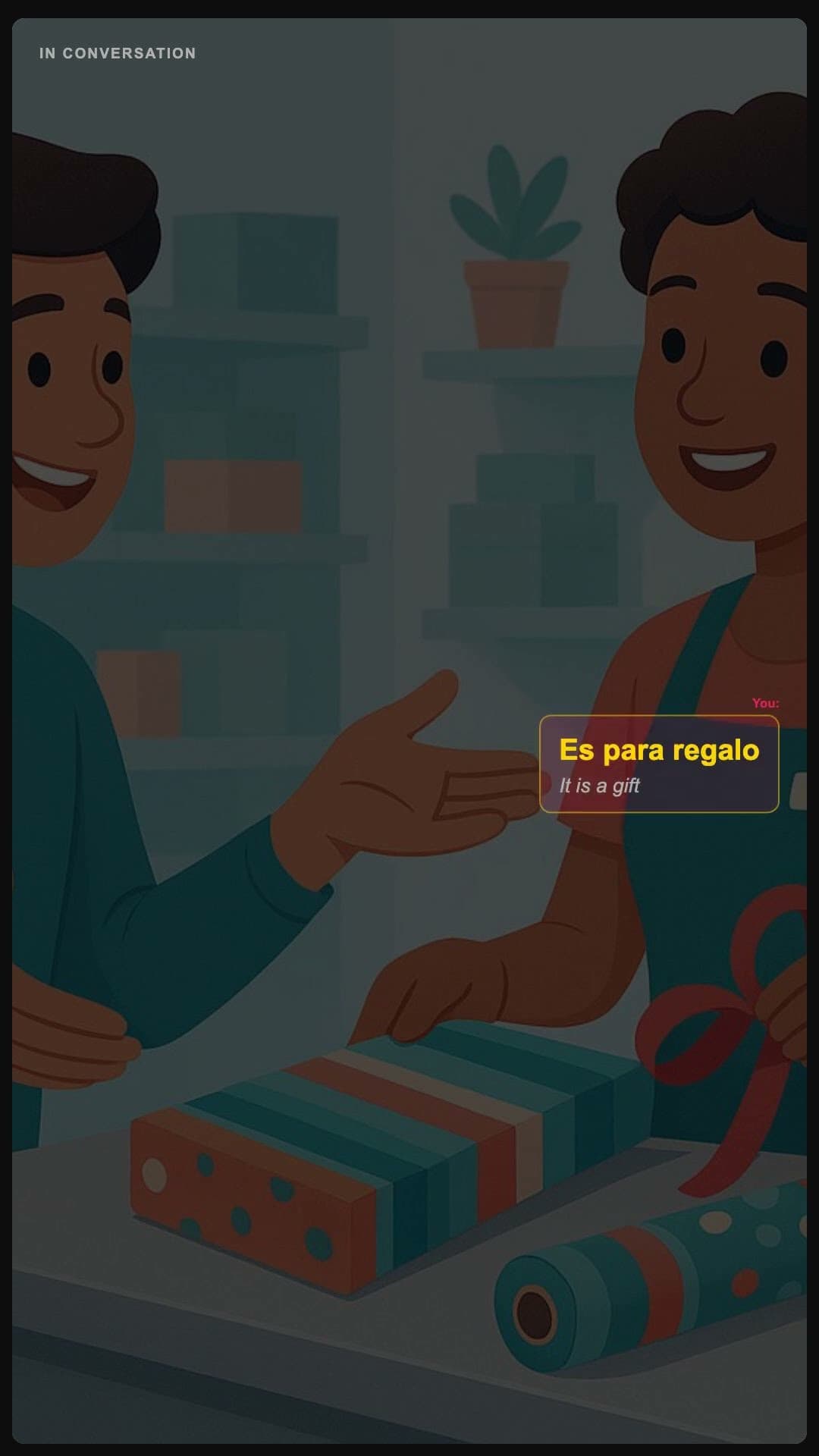 It is a gift - Spanish pronunciation video