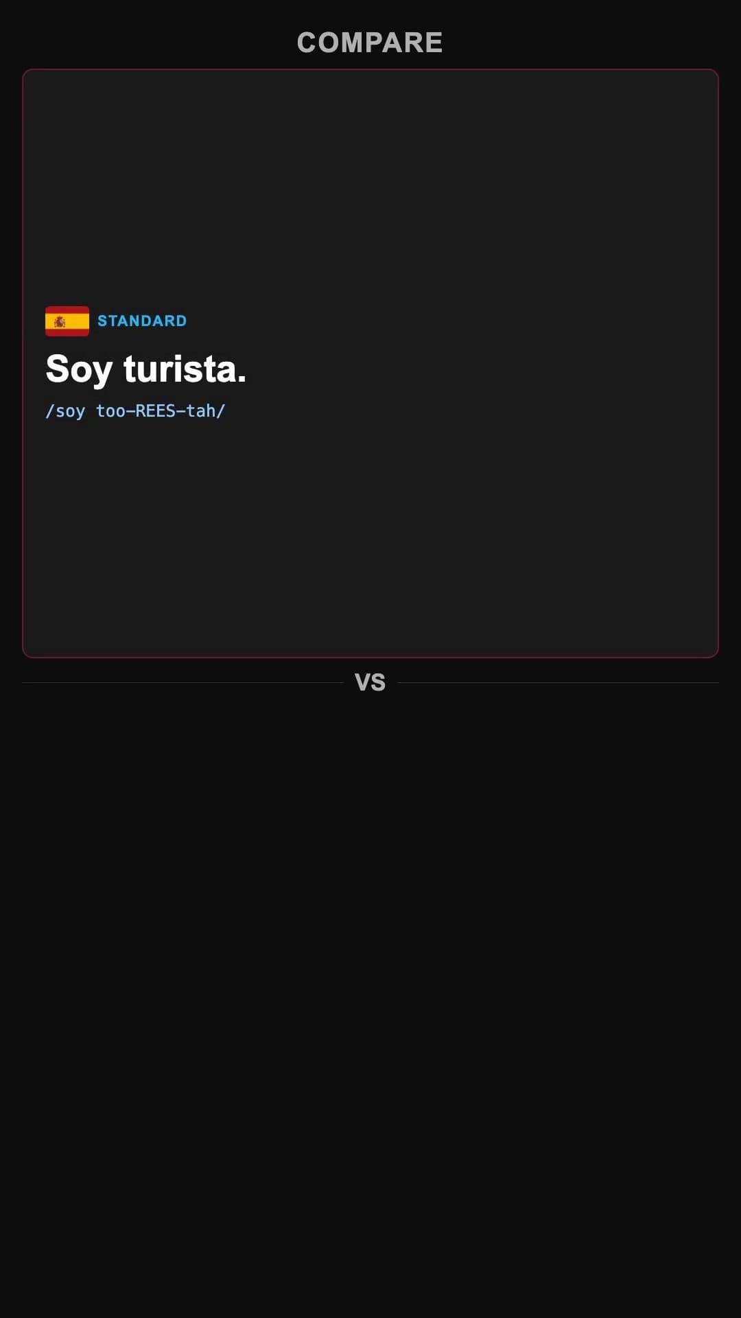 I am a tourist - Spanish pronunciation video