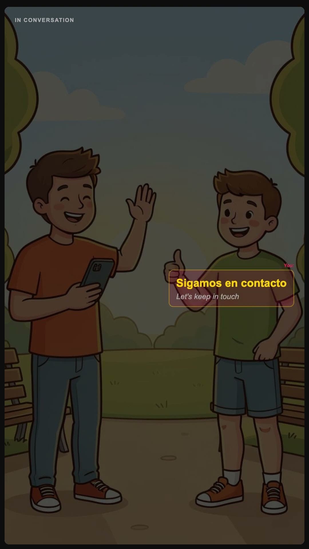 Let's keep in touch - Spanish pronunciation video