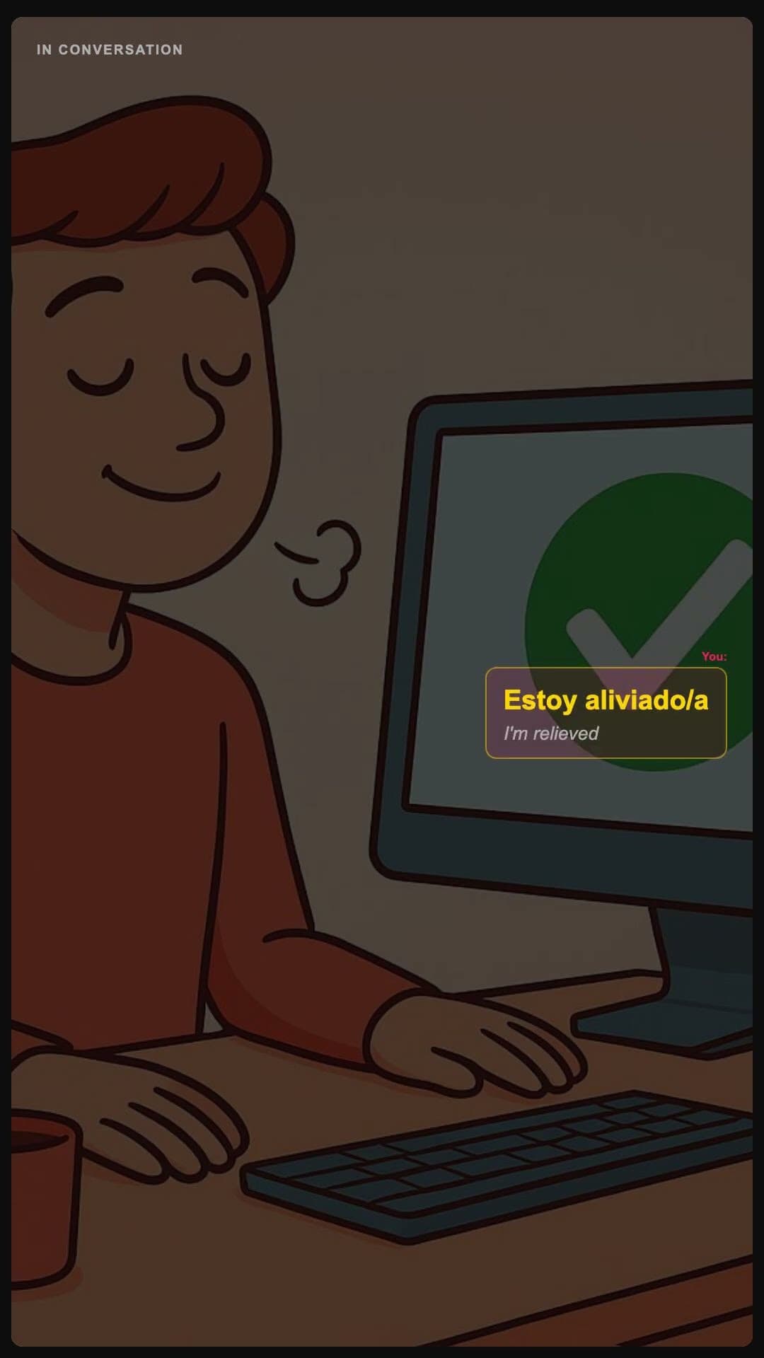 I'm relieved - Spanish pronunciation video