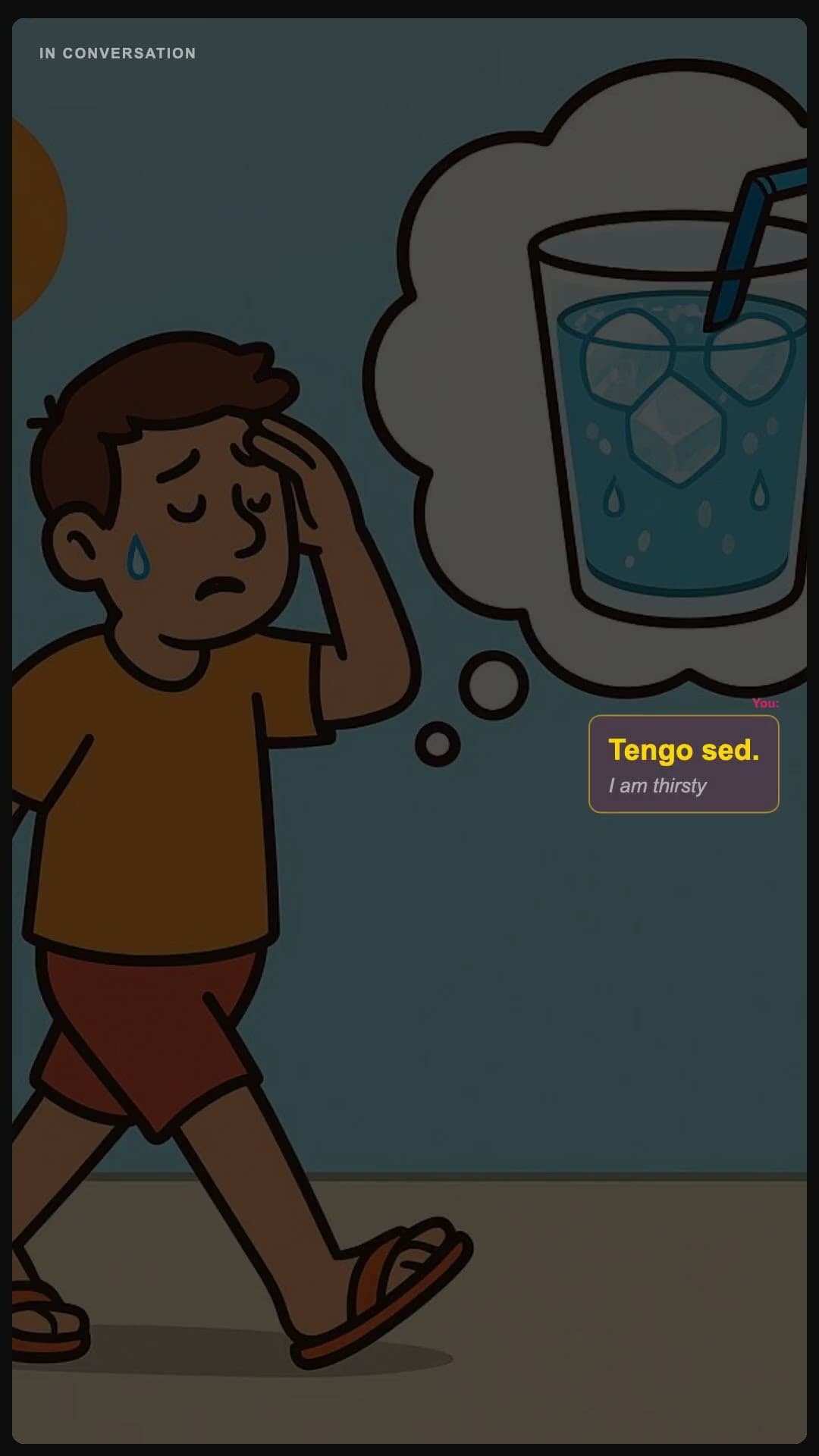 I am thirsty - Spanish pronunciation video