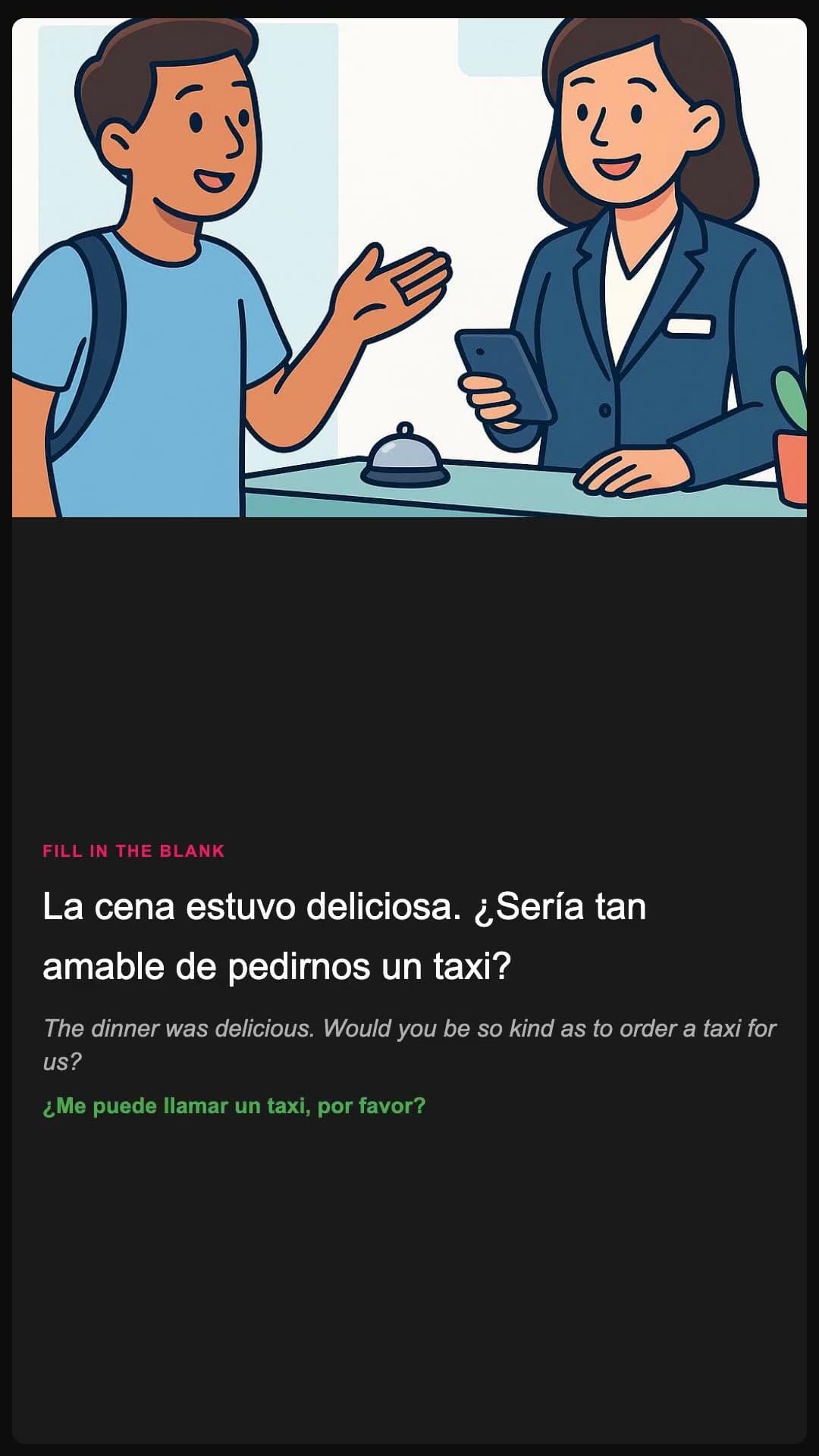 タクシーを呼んでもらえますか？ - Spanish pronunciation video