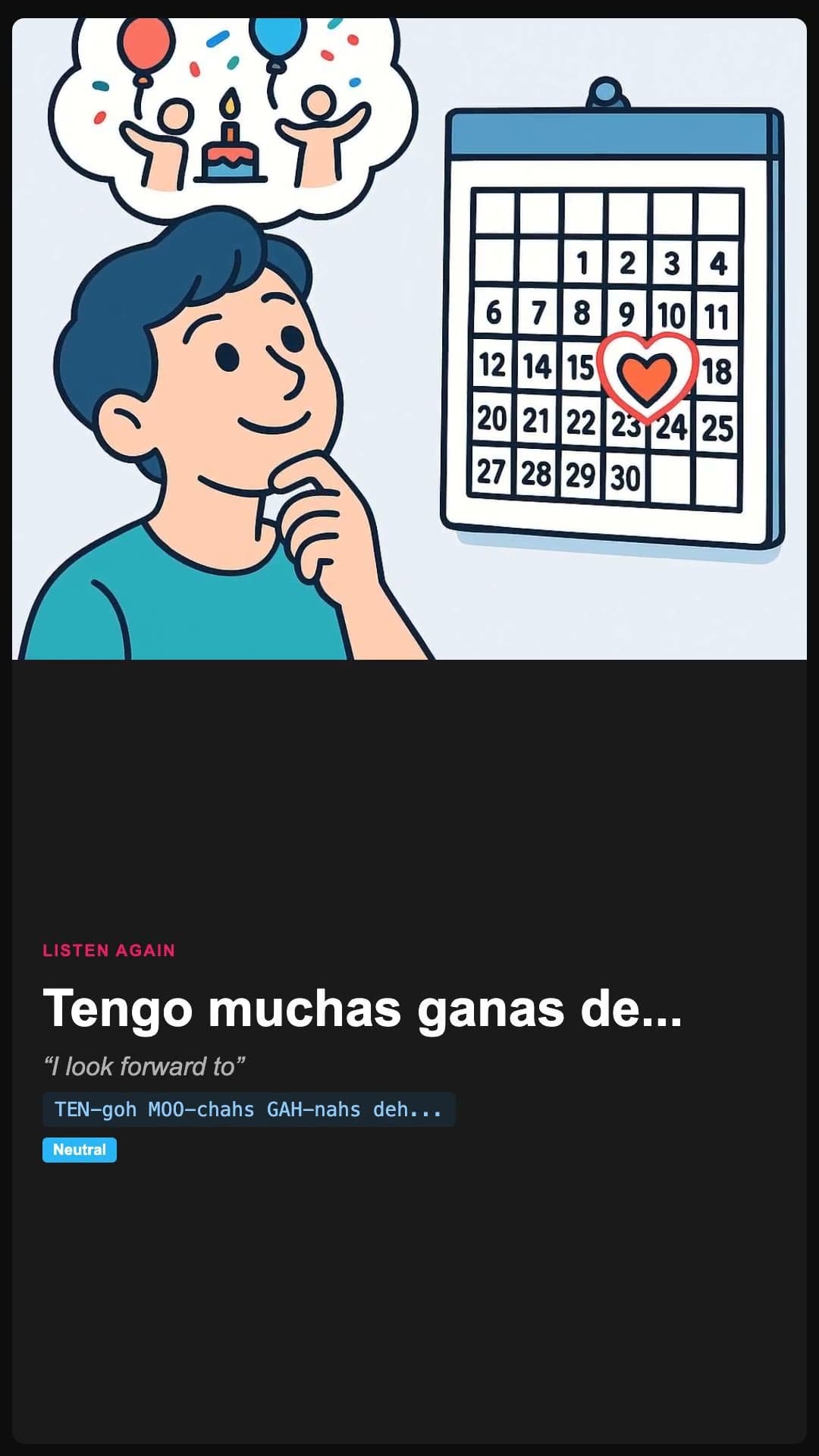 I look forward to - Spanish pronunciation video