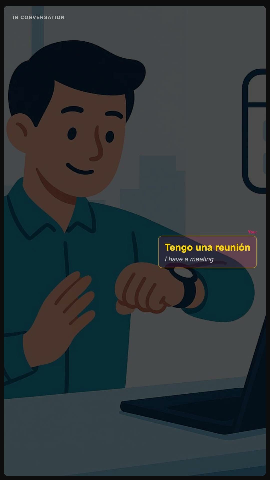 I have a meeting - Spanish pronunciation video