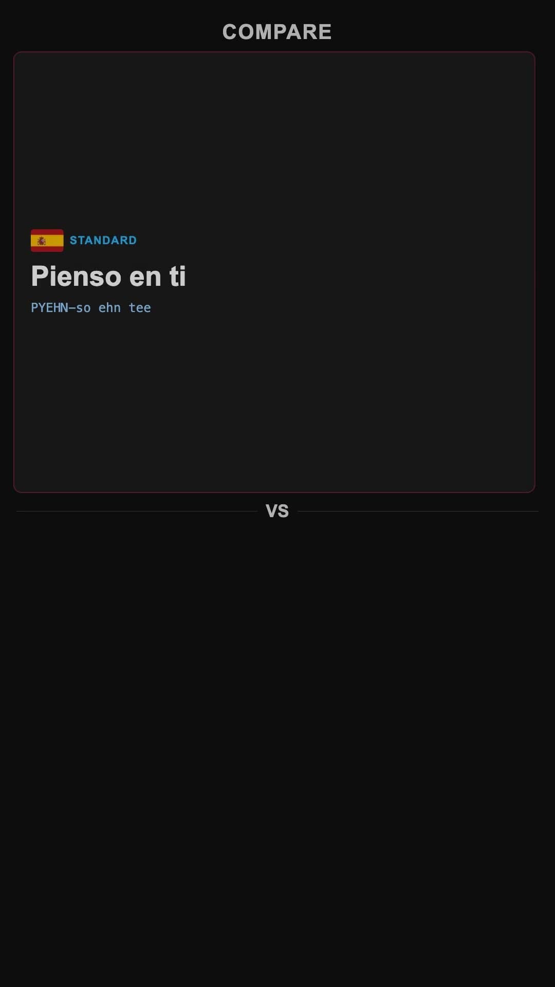 Ti penso - Spanish pronunciation video