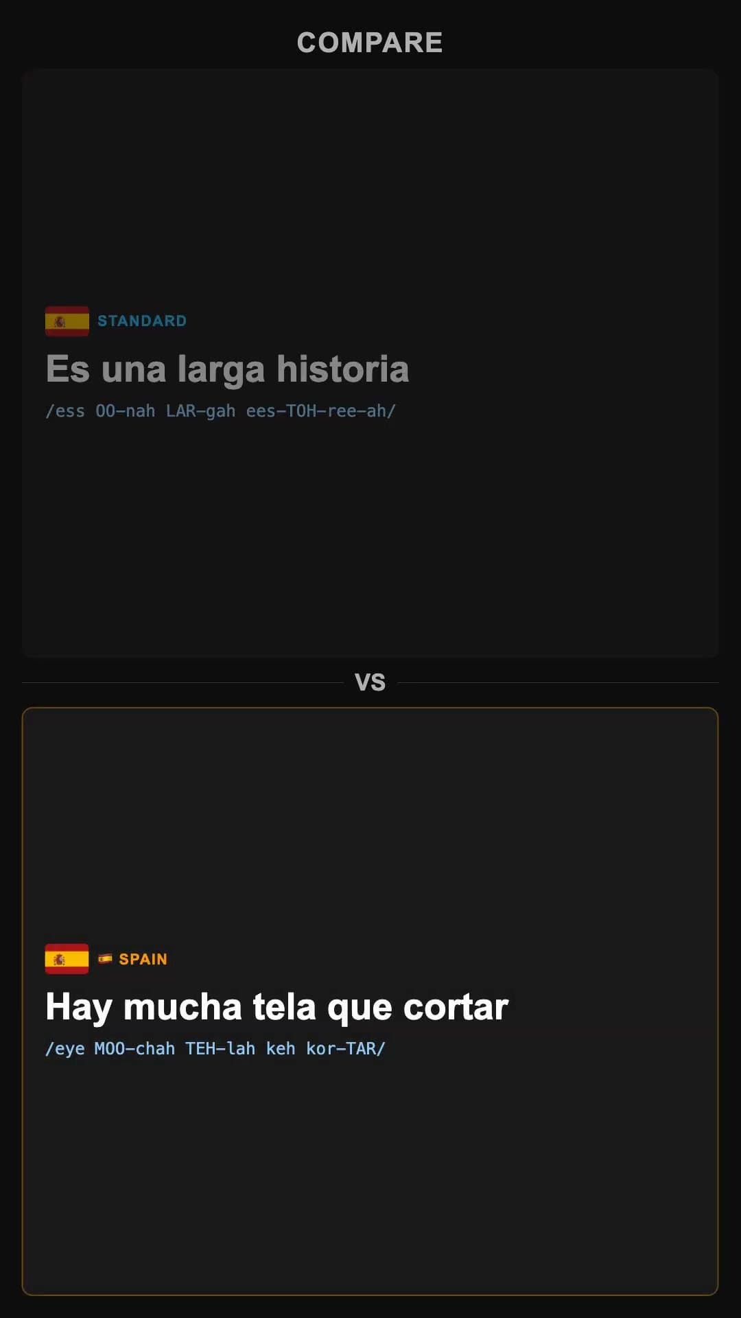 It's a long story - Spanish pronunciation video