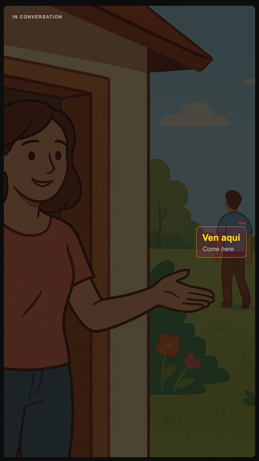 Come here - Spanish pronunciation video