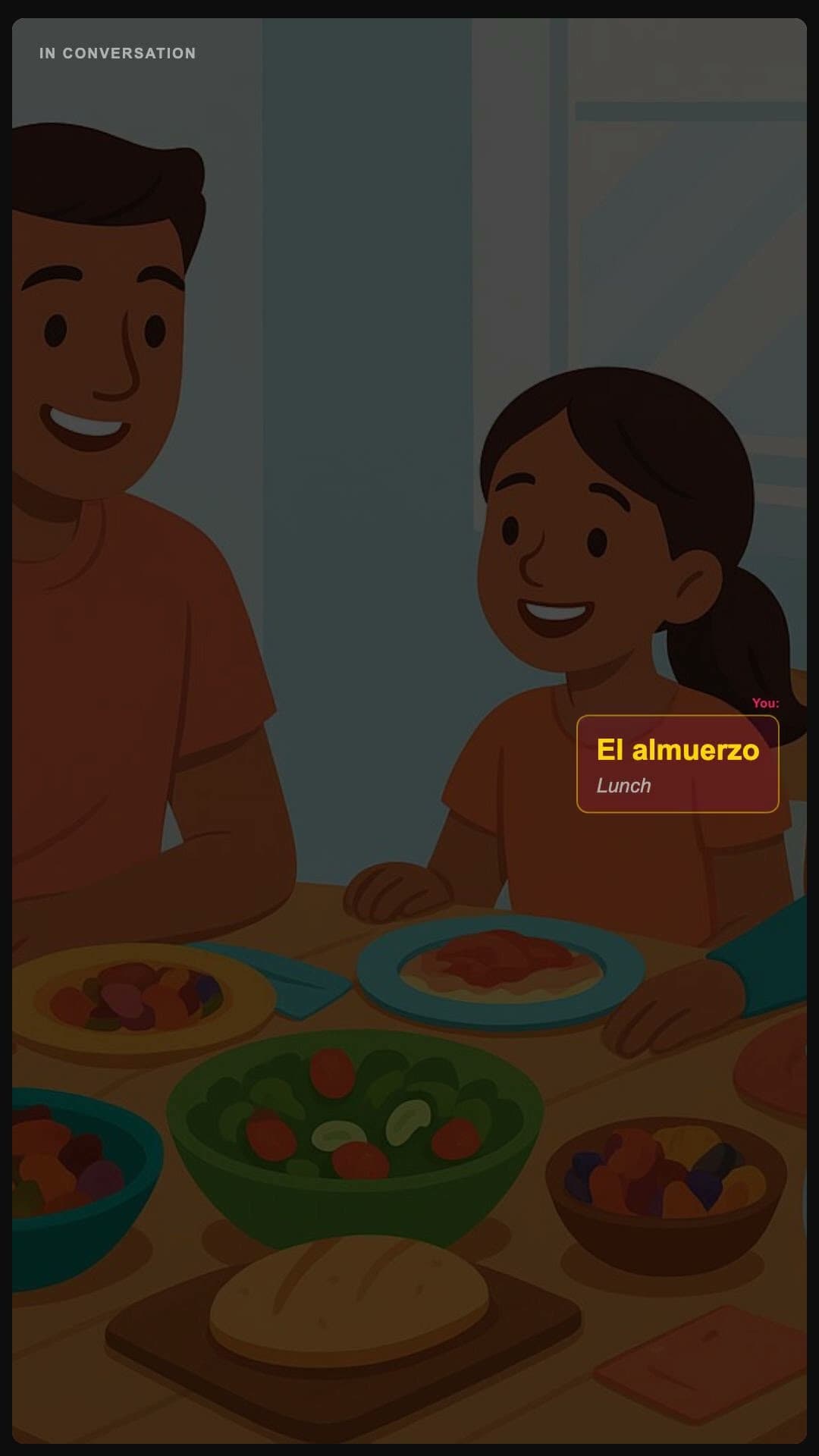 Lunch - Spanish pronunciation video