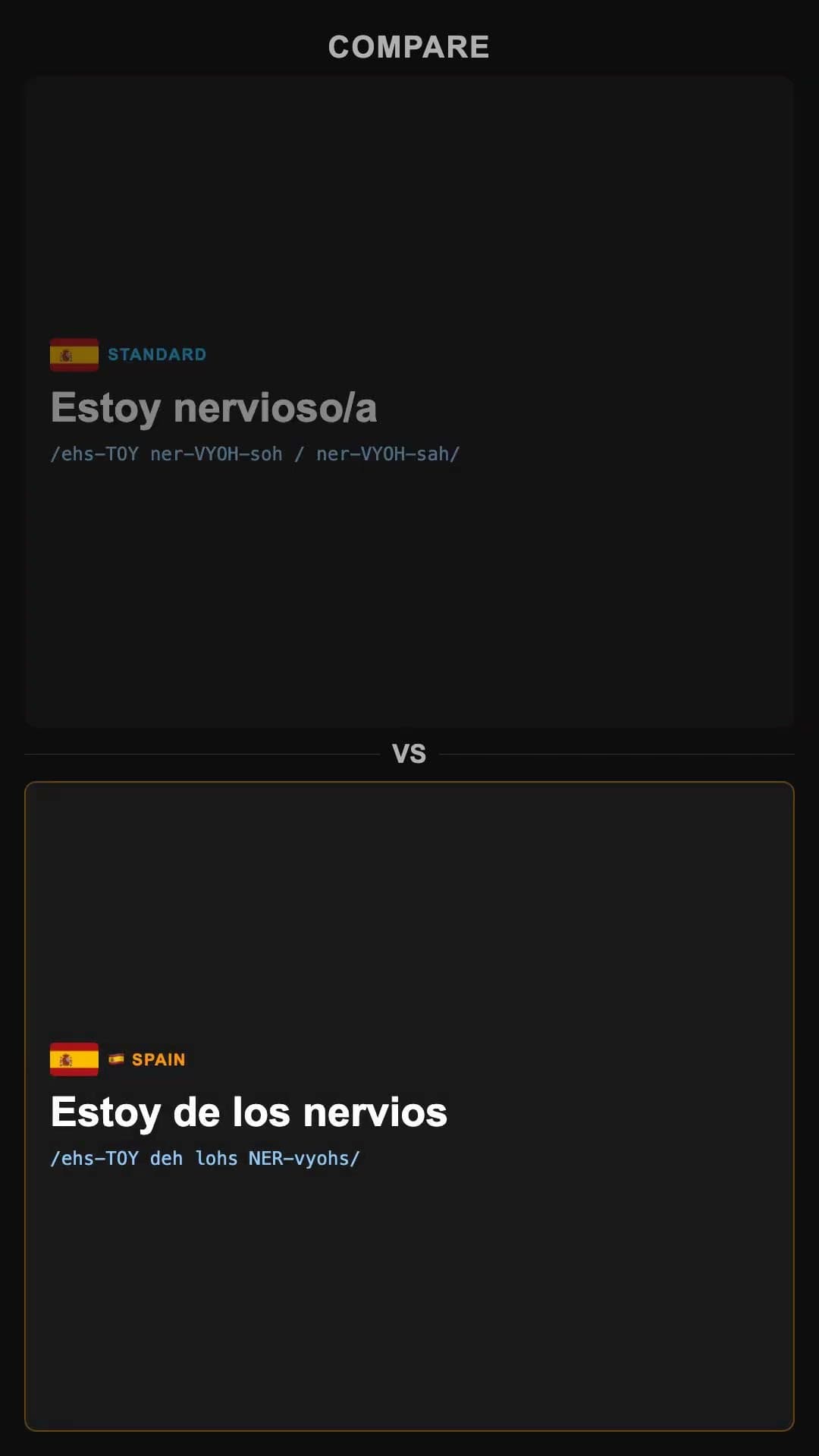 I'm nervous - Spanish pronunciation video