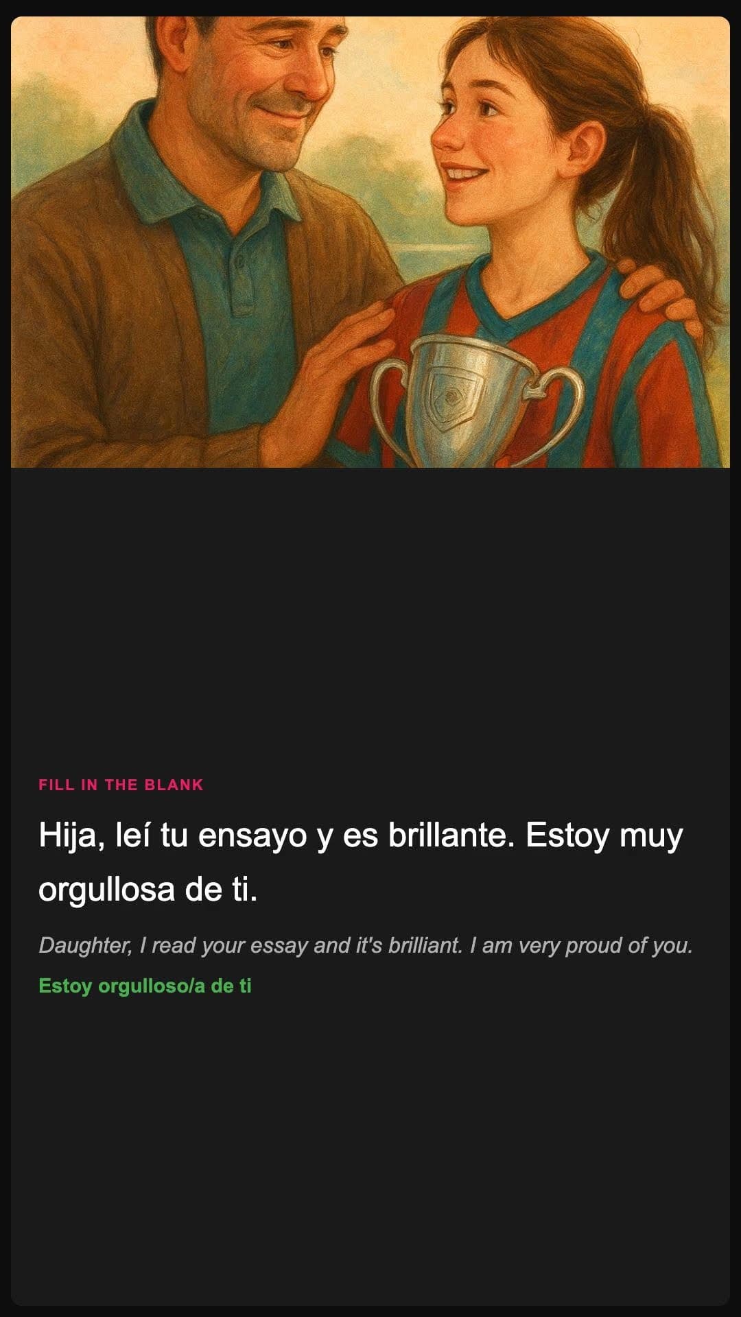 I am proud of you - Spanish pronunciation video