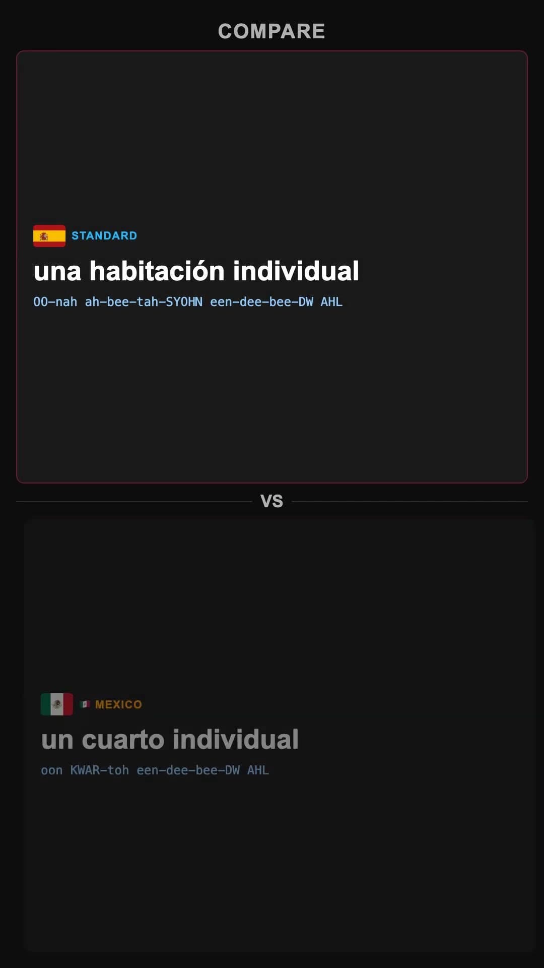 een eenpersoonskamer - Spanish pronunciation video