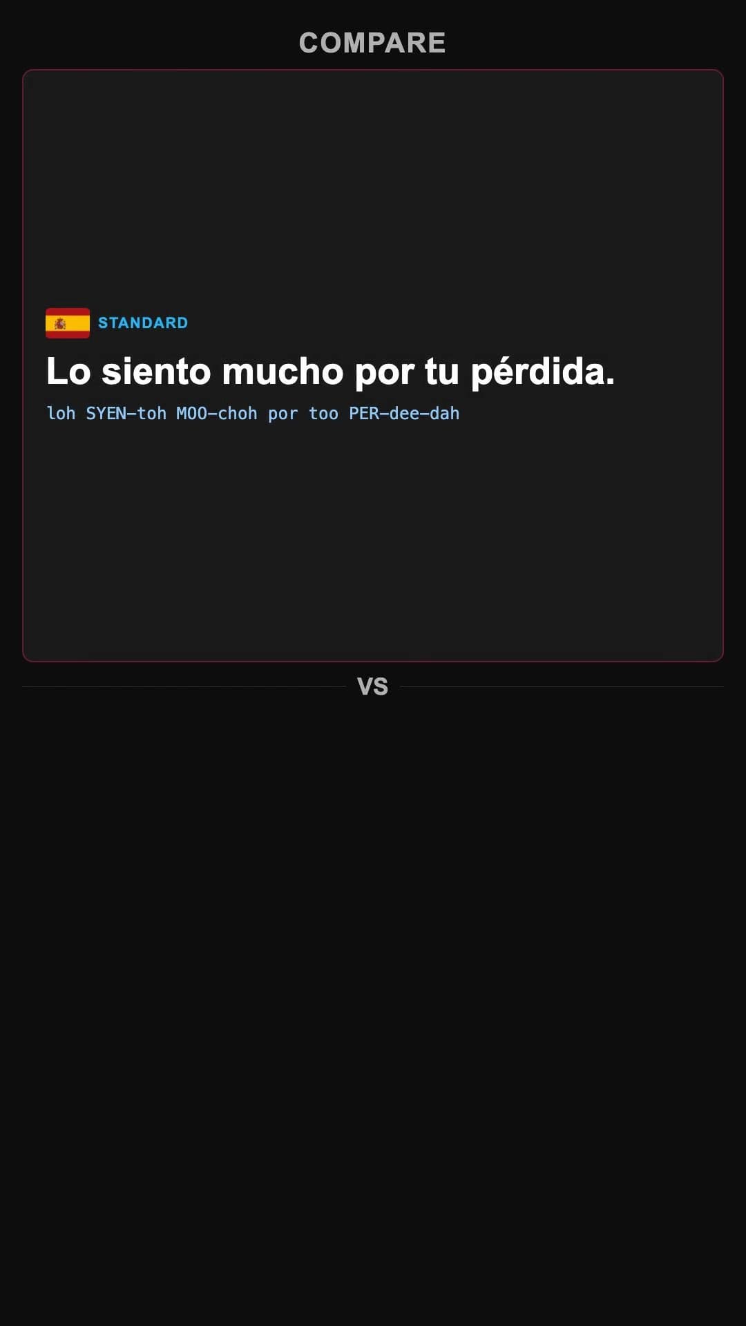 I'm so sorry for your loss - Spanish pronunciation video