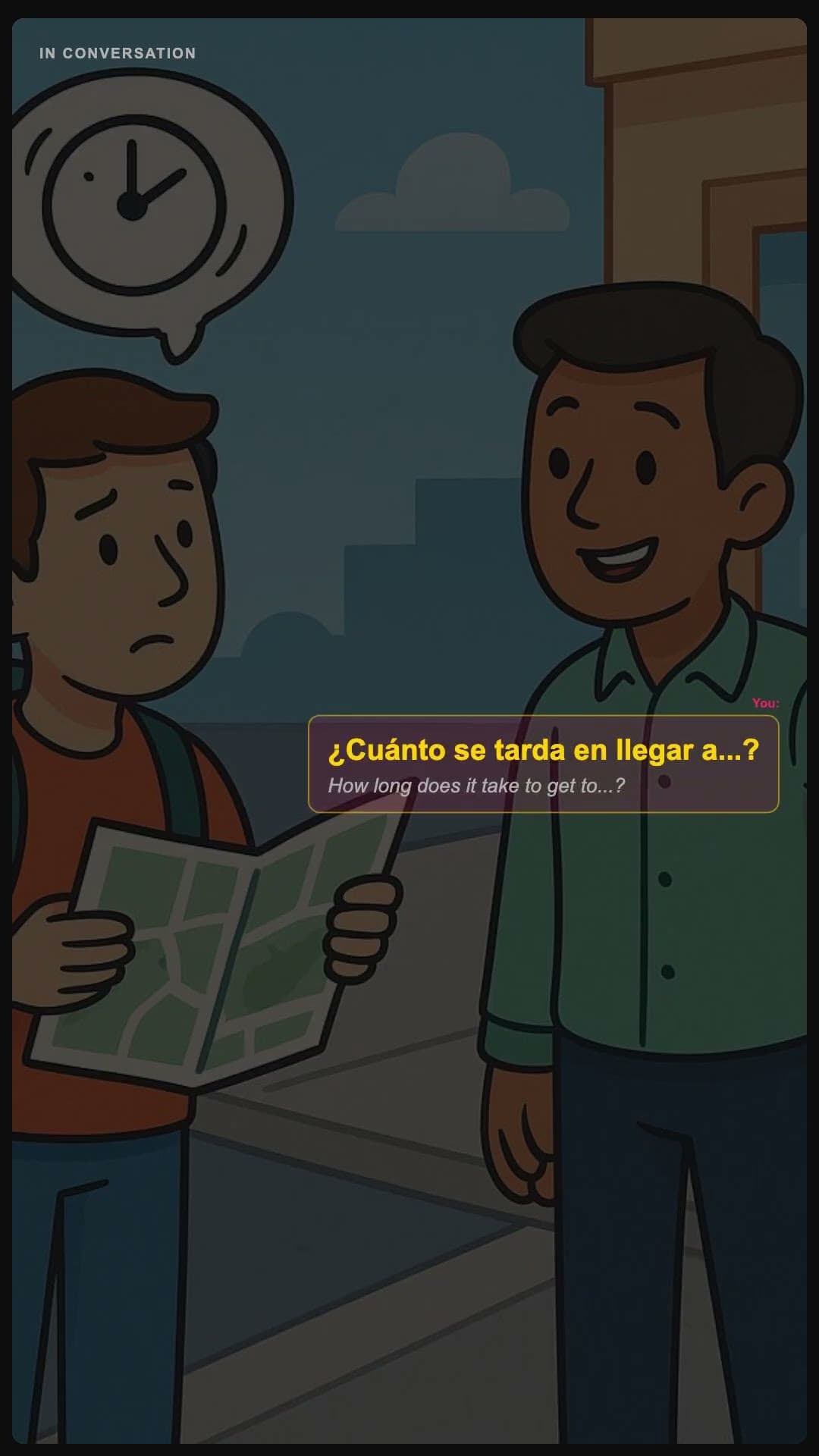 Hoe lang duurt het om naar ... te komen? - Spanish pronunciation video