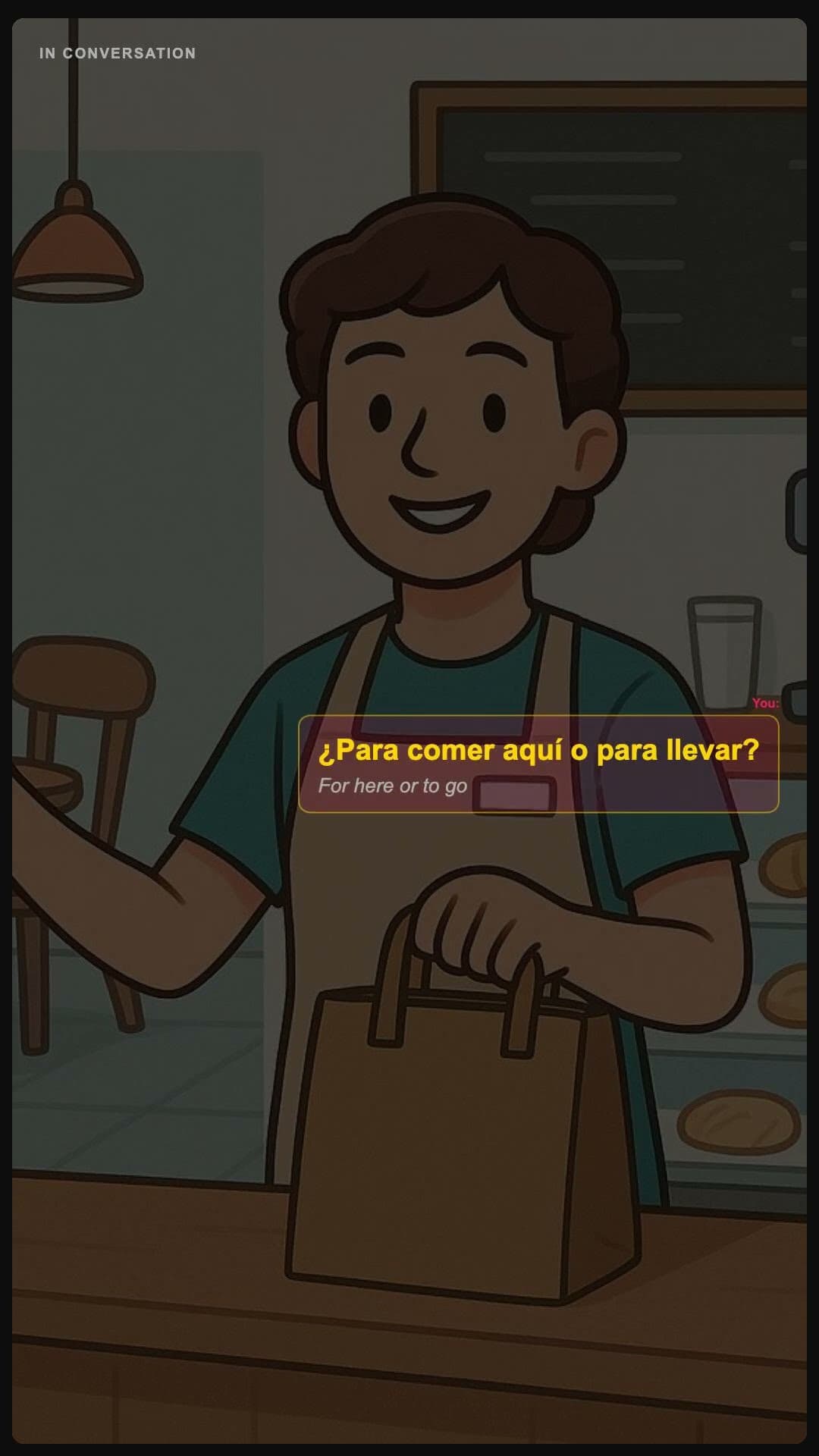 Voor hier of om mee te nemen - Spanish pronunciation video