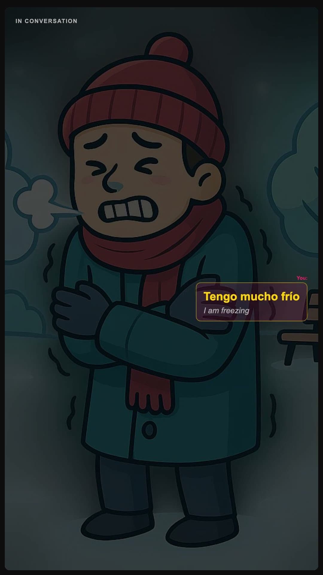 I am freezing - Spanish pronunciation video