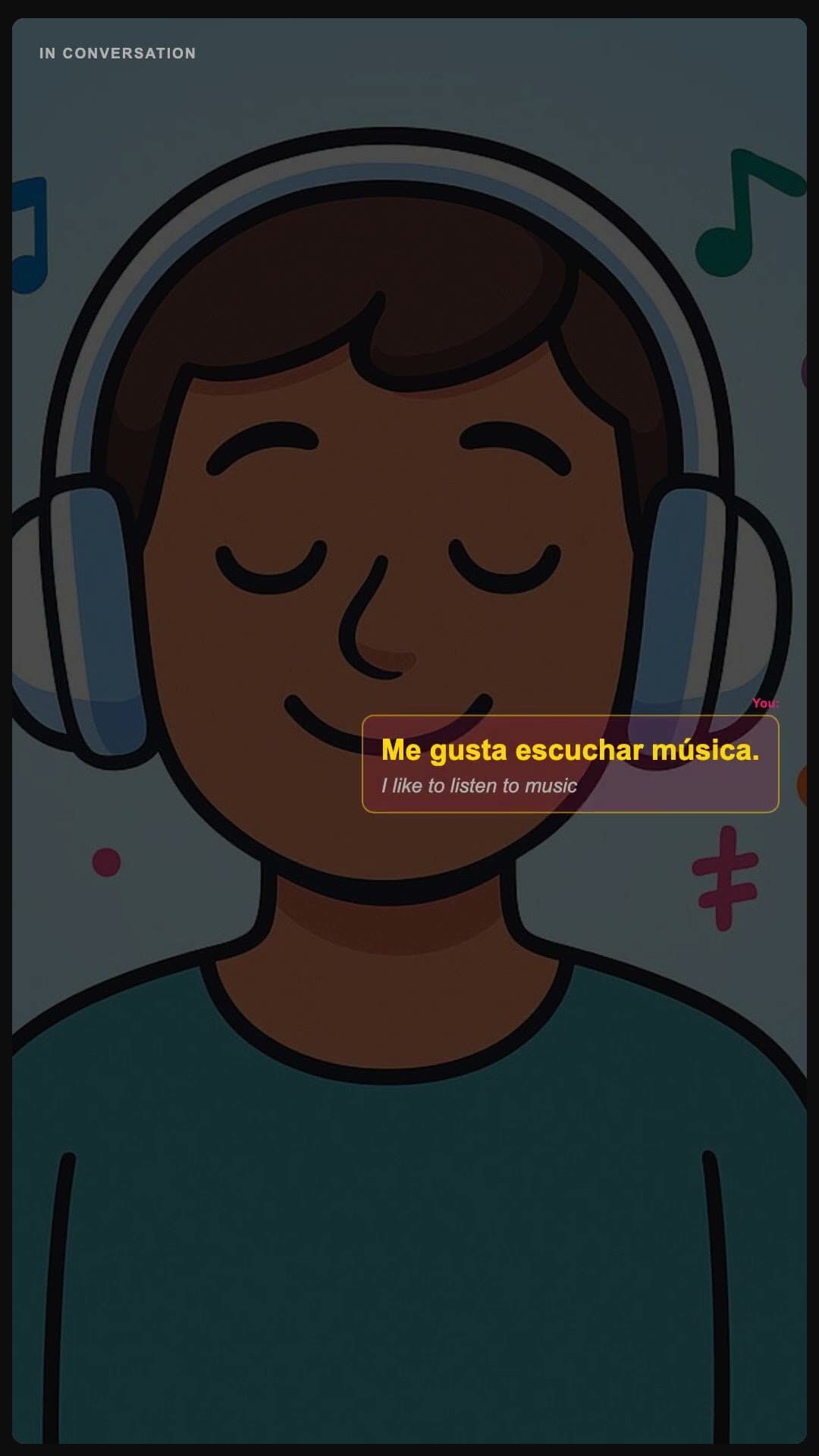 I like to listen to music - Spanish pronunciation video