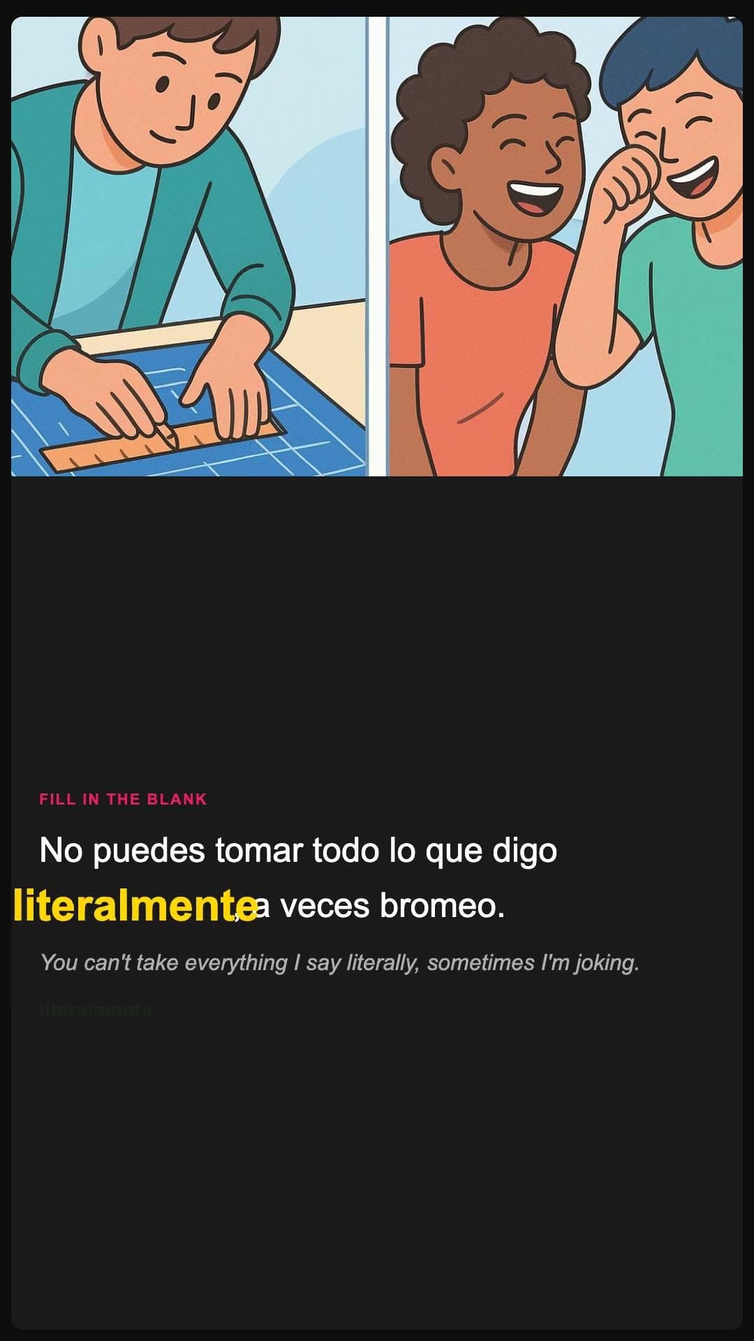 literally - Spanish pronunciation video