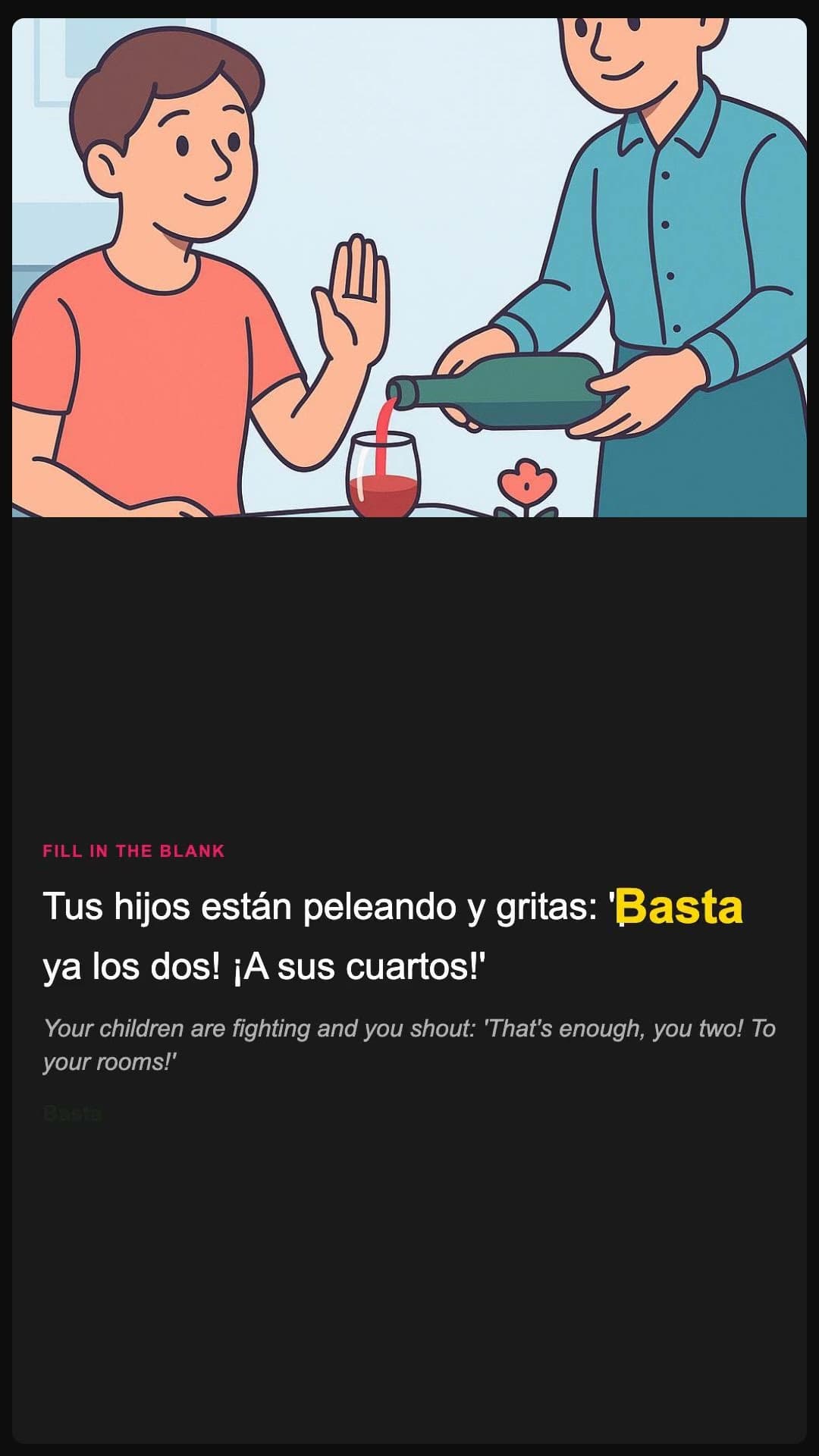 That's enough - Spanish pronunciation video