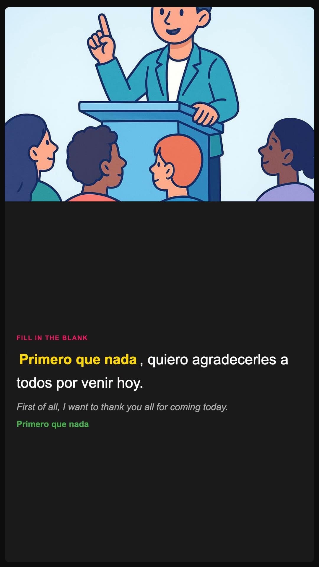 First of all - Spanish pronunciation video