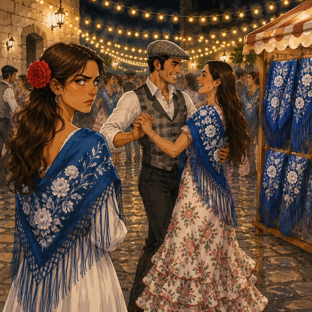 Omslag för Dos mantones iguales en la verbena de San Cayetano