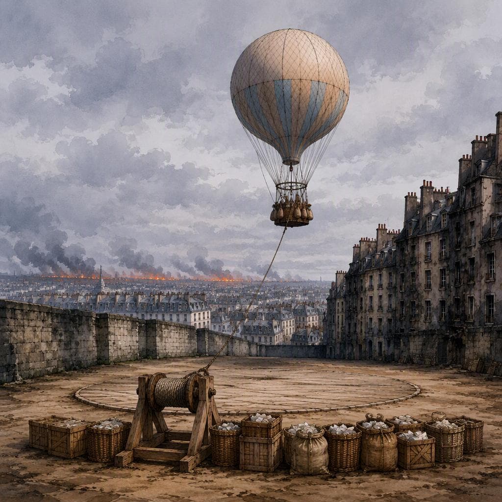 La lettre tombée du ballon-poste de Paris — Storia francese A2 History