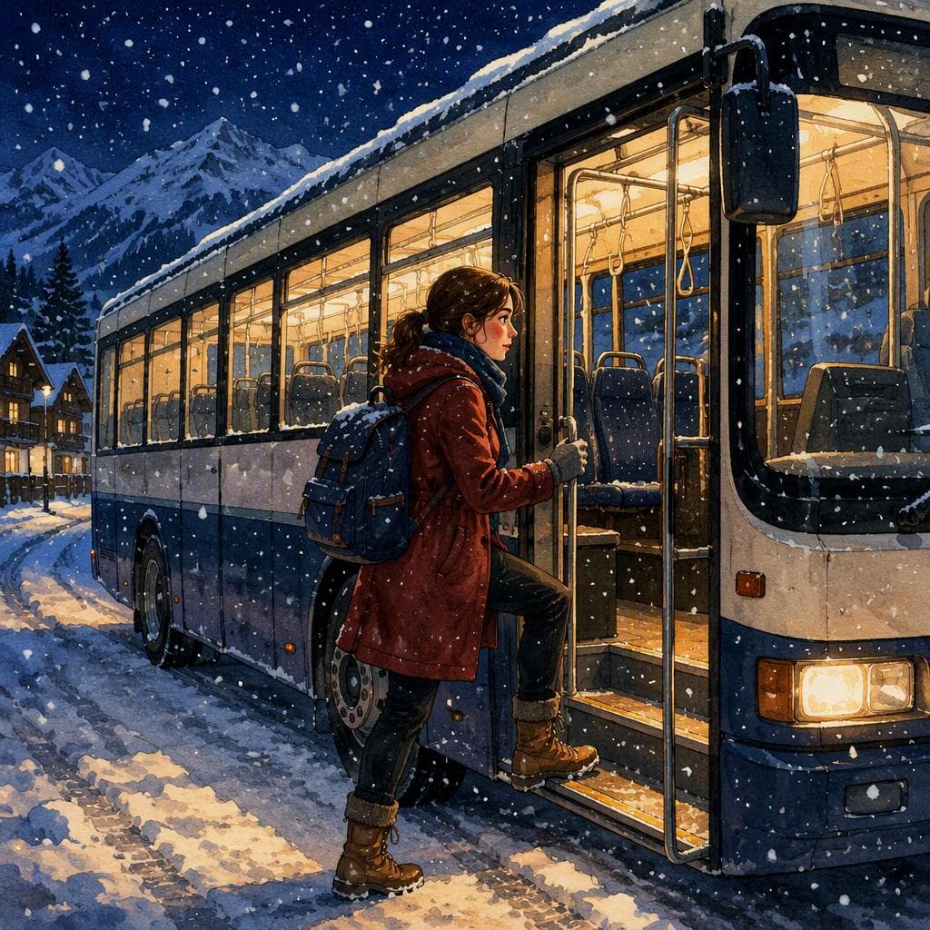 Lo stambecco che bloccava l'ultimo autobus di Zinal — Storia francese A1 Nature & Adventure