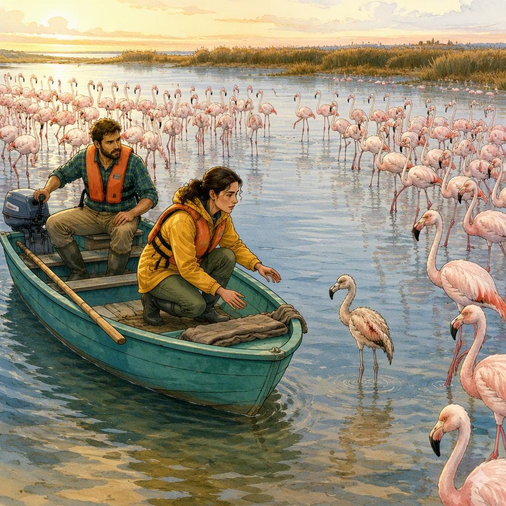 La Barca Bloccata tra i Fenicotteri di Molentargius — A2 Nature & Adventure Italian story